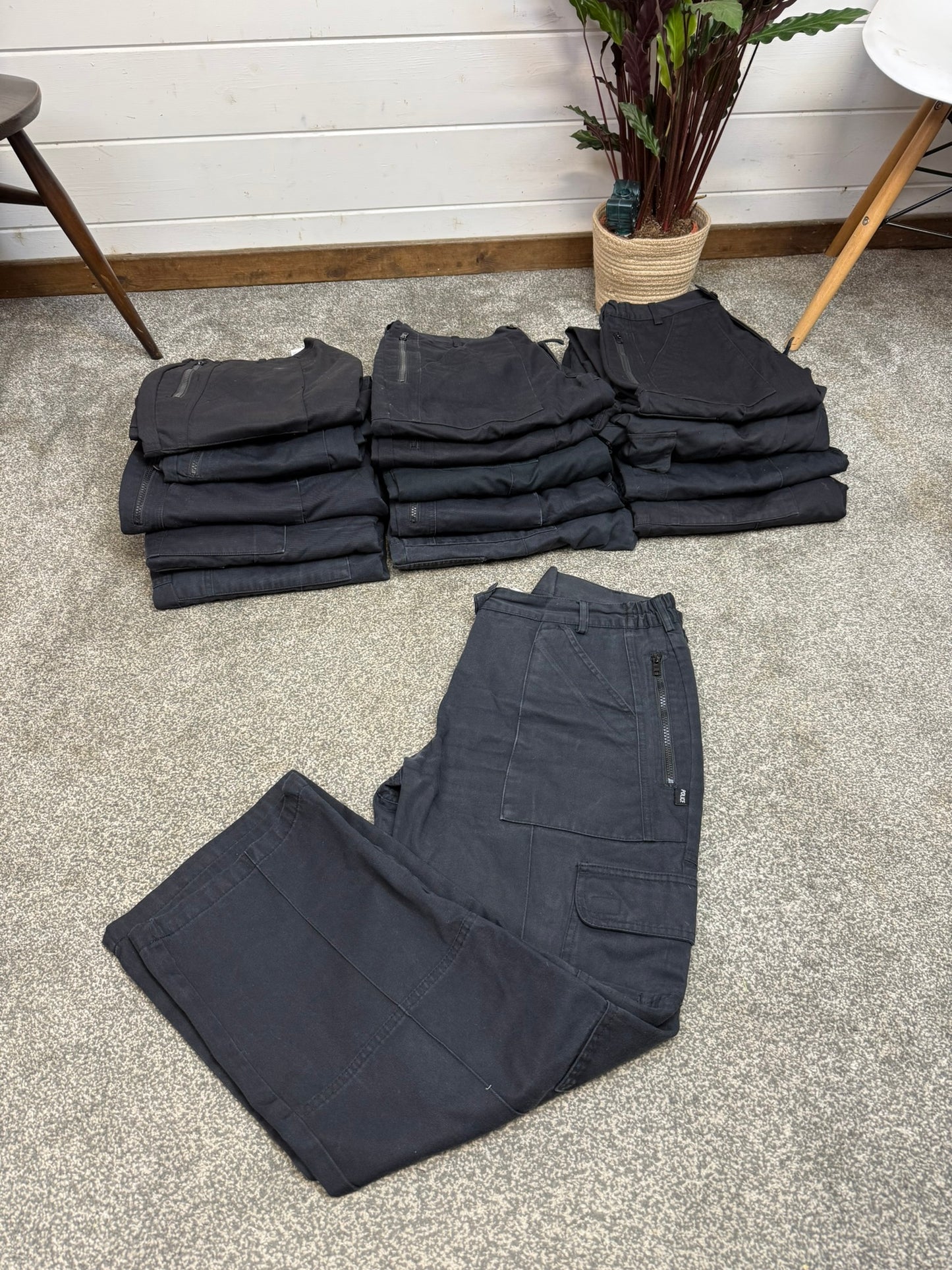 43x Ex Police Dress Trousers Good Job Lot Security Uniform Theatre Film Hire