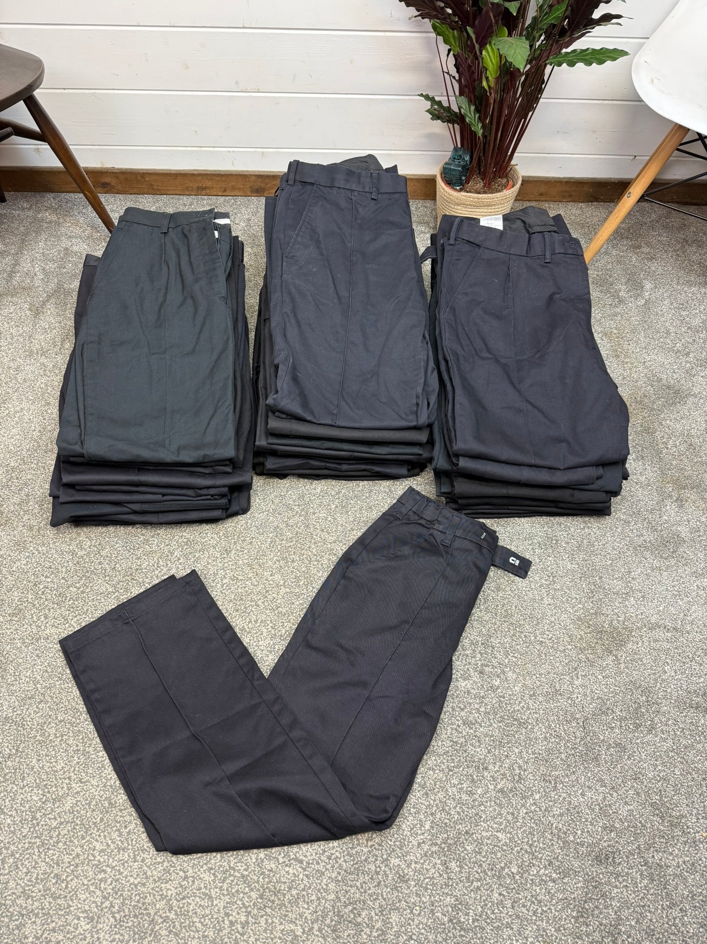 43x Ex Police Dress Trousers Good Job Lot Security Uniform Theatre Film Hire