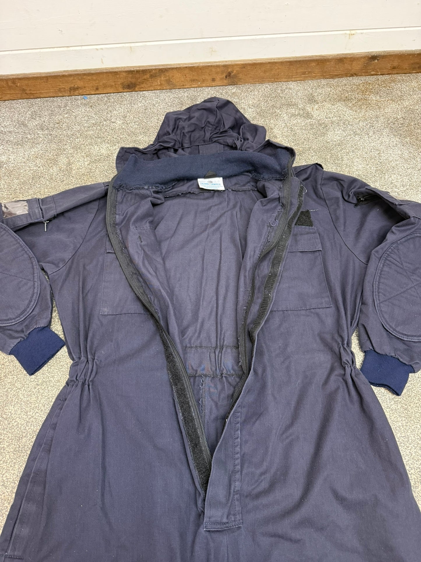 Ex Police Derby Unitex Riot Coverall Overall 45.5" X Large Mechanic Recovery Airsoft Garage Farm