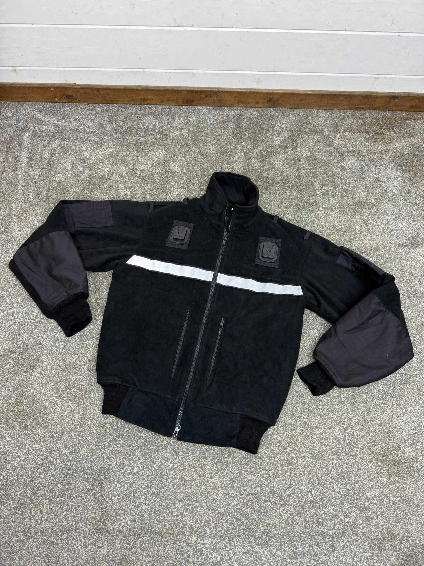 Ex Police Black Tornado Fleece SMALL Klickfast Reflective Security Riding Theatre Jumper