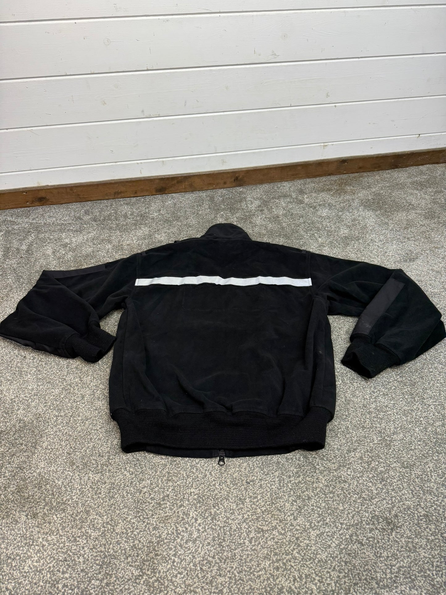 Ex Police Black Tornado Fleece SMALL Klickfast Reflective Security Riding Theatre Jumper