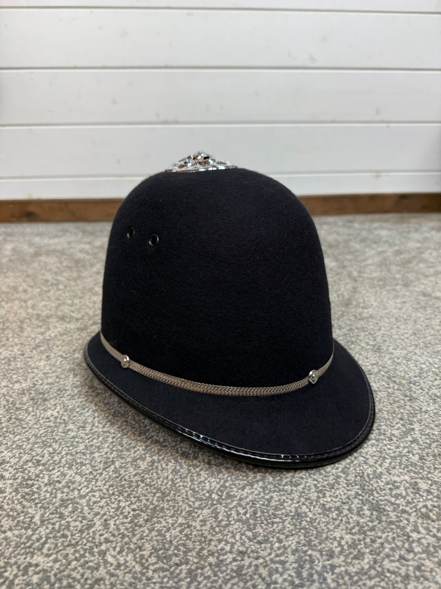 Ex Police Bobby Helmet Rose Top 59cm Custodian Hat Collectors Film Display
