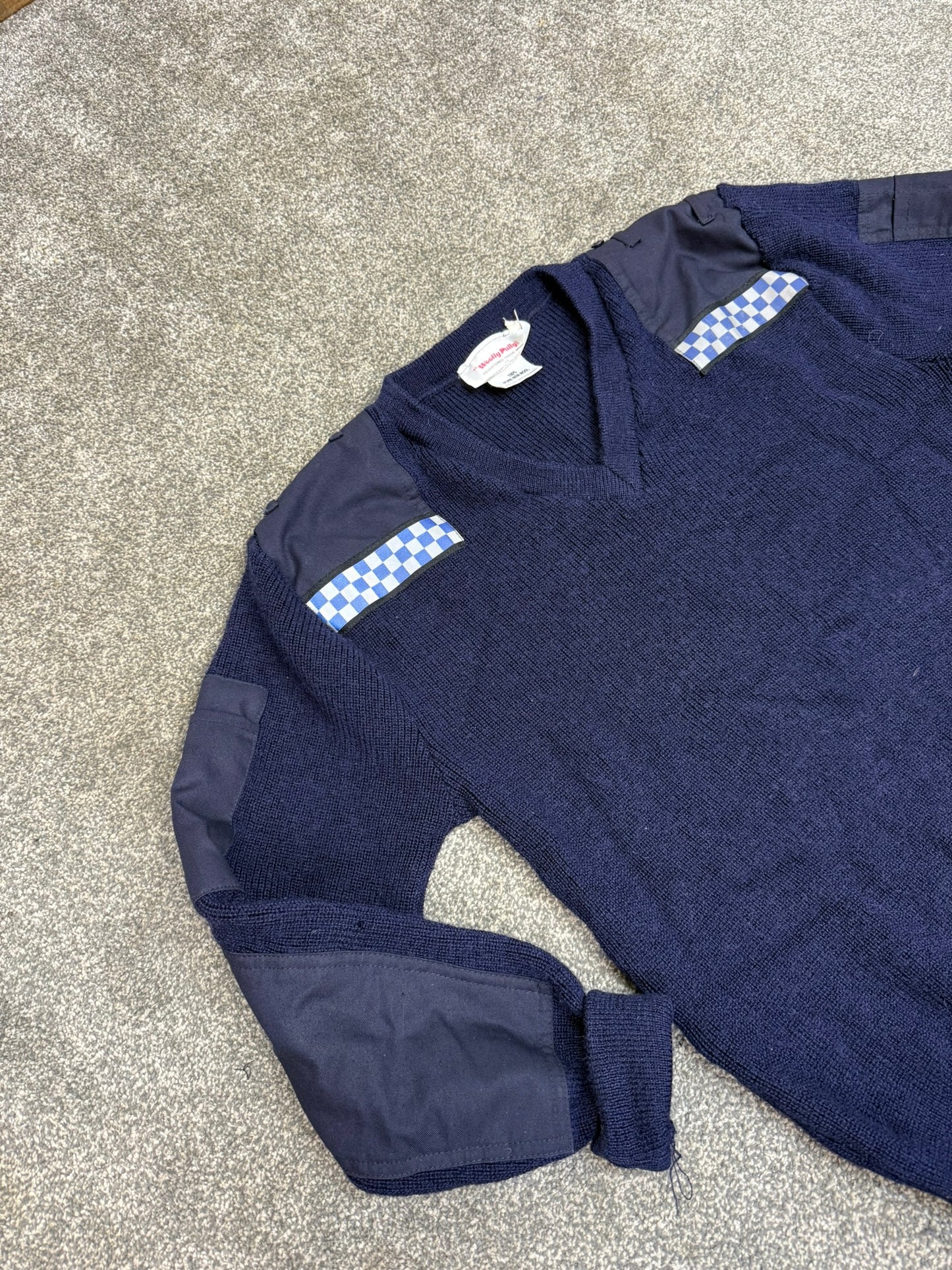 Ex Police Wooly Pully Pullover 100% Wool Commando Jumper Security Farmer Warm