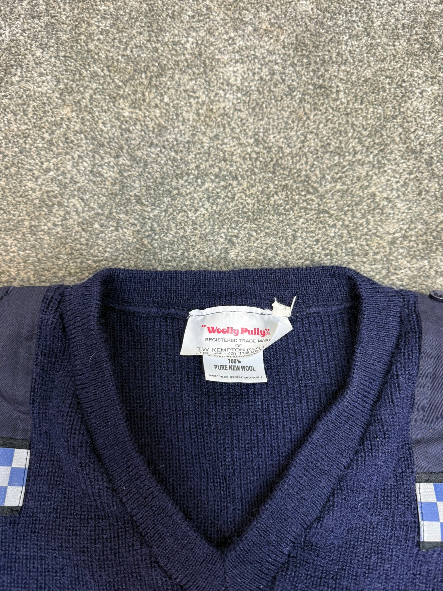 Ex Police Wooly Pully Pullover 100% Wool Commando Jumper Security Farmer Warm
