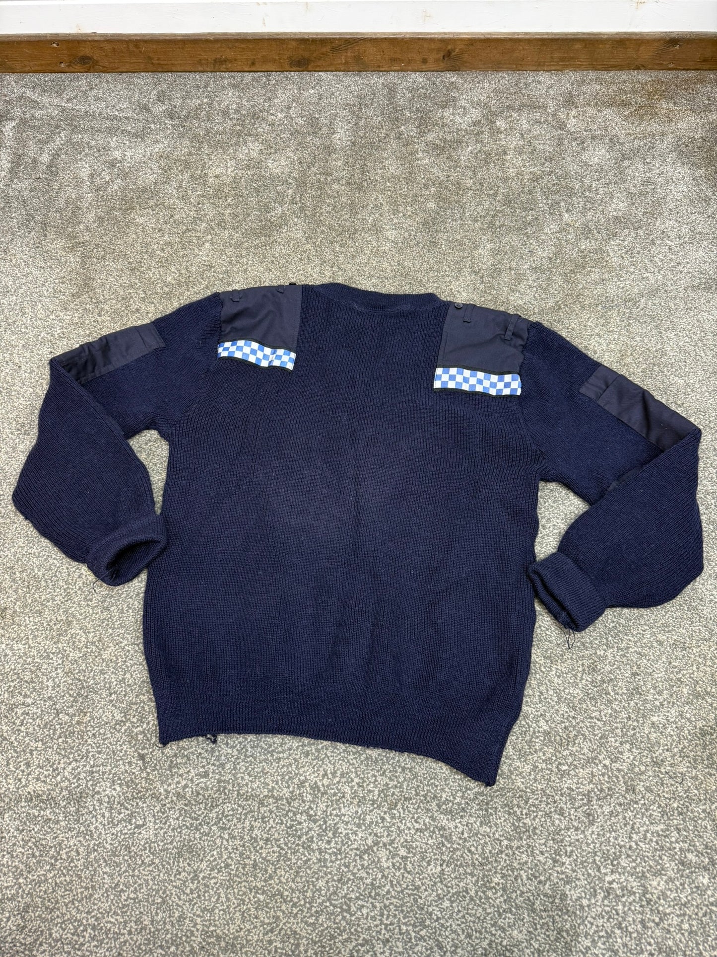 Ex Police Wooly Pully Pullover 100% Wool Commando Jumper Security Farmer Warm