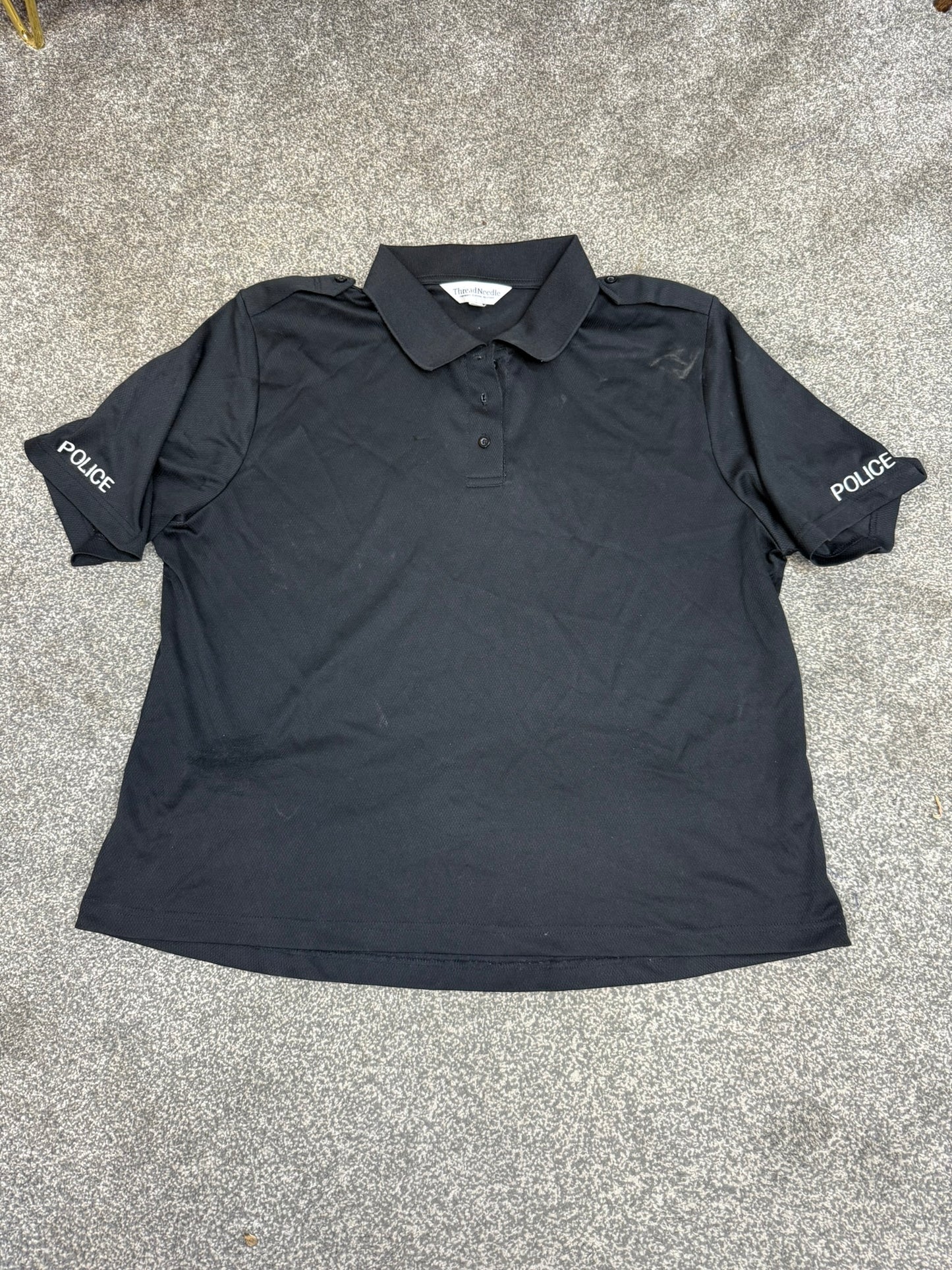 Ex Police Black Wicking T-Shirts XXL Display Uniform Film TV Collector