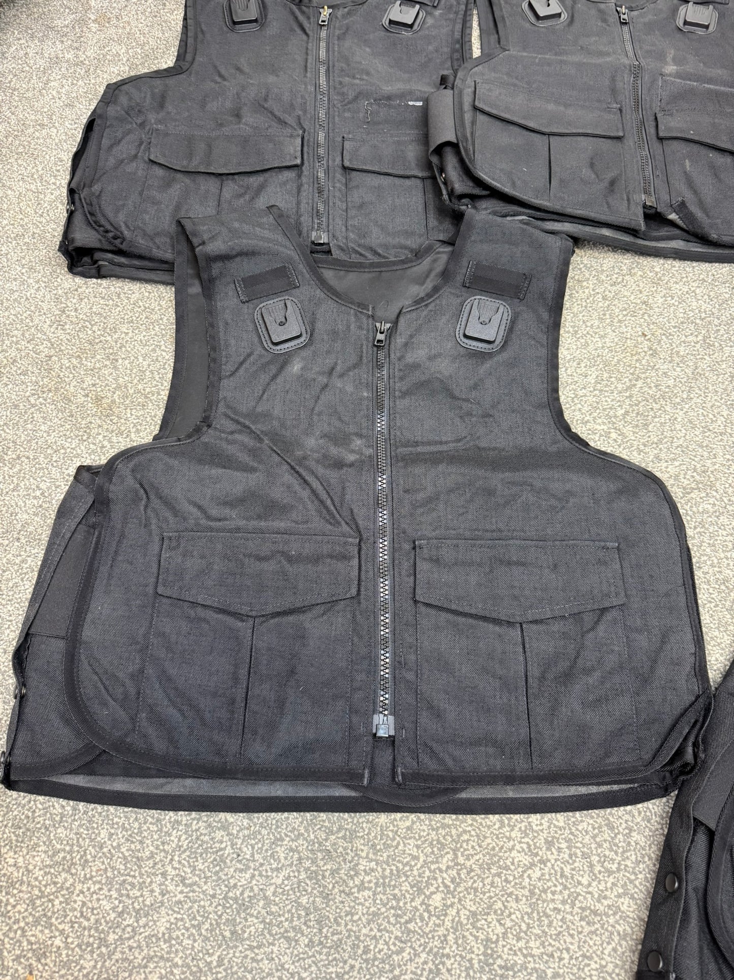 5x Ex Police Met Style Body Armour Covers Vest Job Lot Filming TV Prop Security