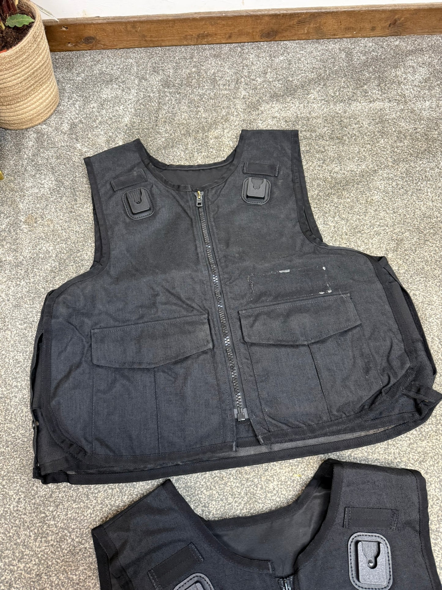 5x Ex Police Met Style Body Armour Covers Vest Job Lot Filming TV Prop Security