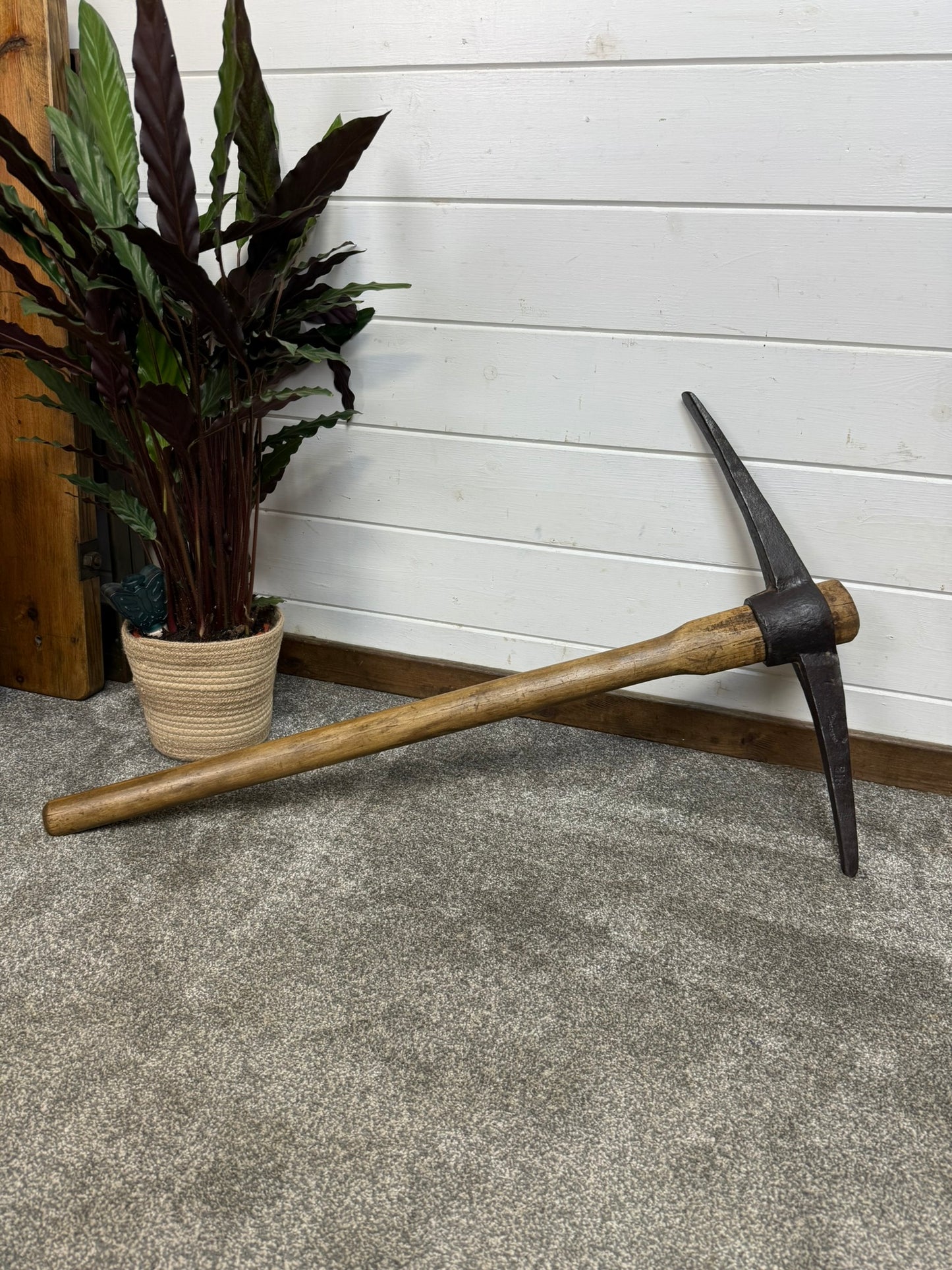 Vintage Long Handle Pioneer Pick Axe Reclaimed Pickaxe