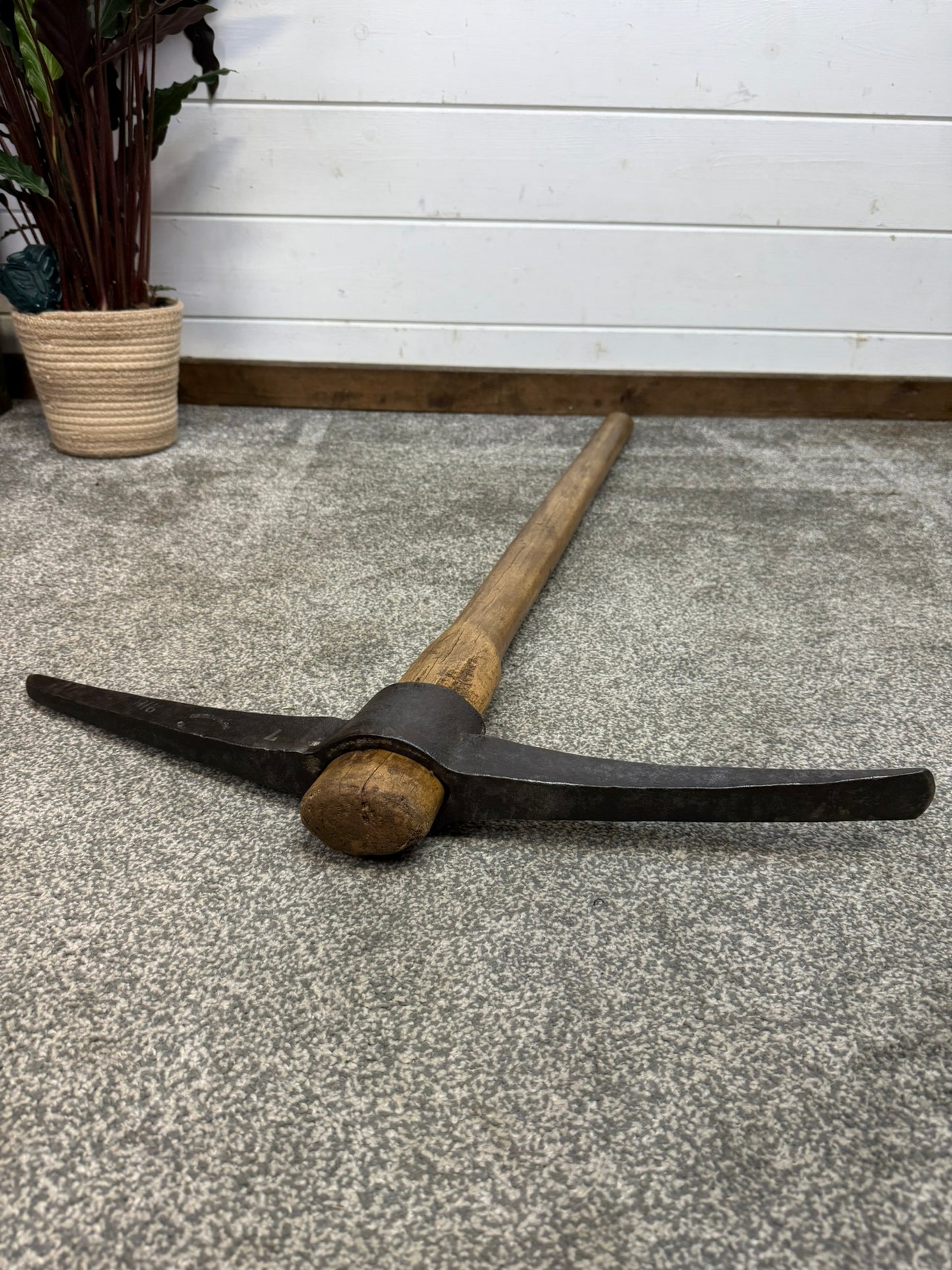 Vintage Long Handle Pioneer Pick Axe Reclaimed Pickaxe