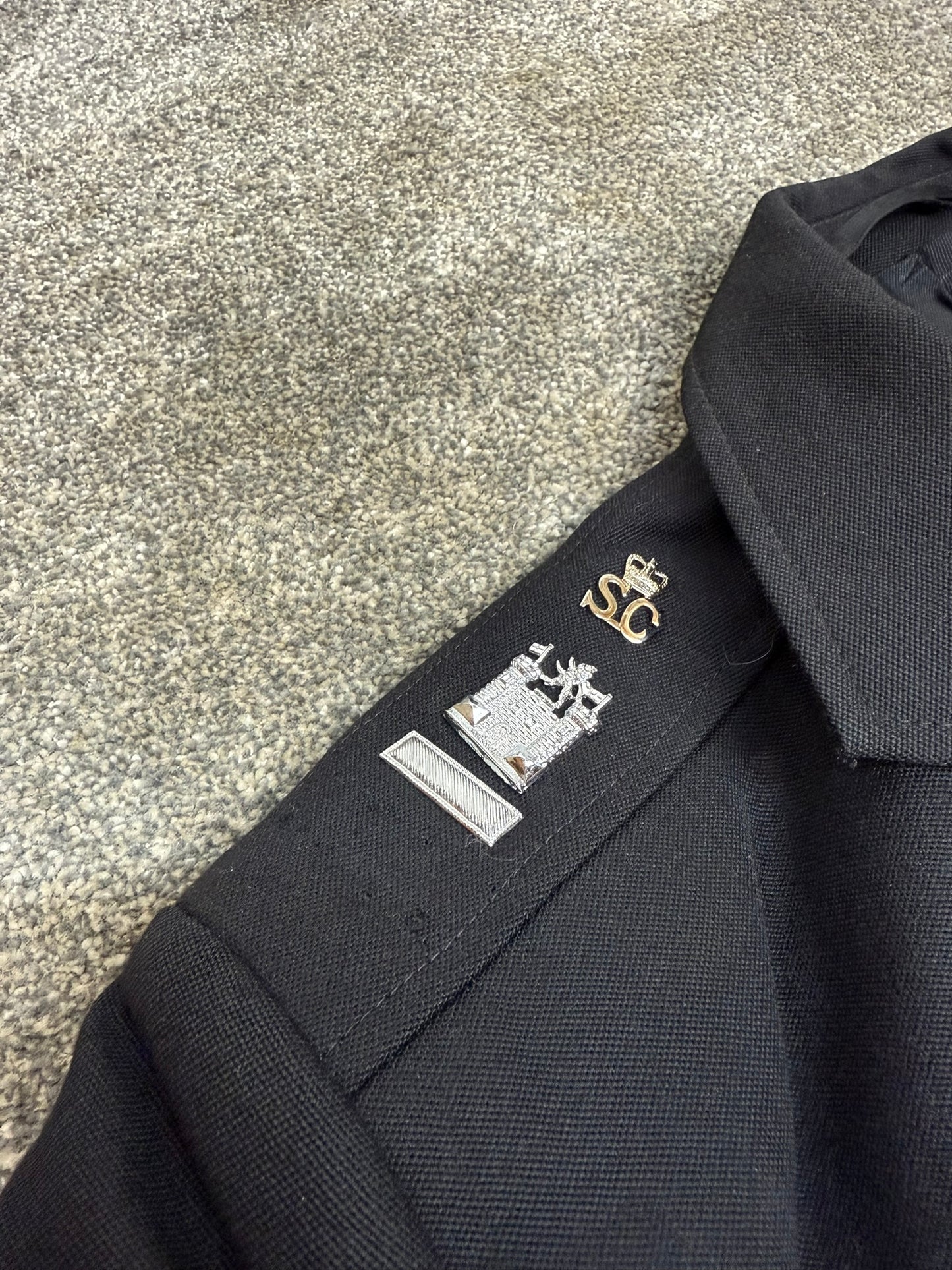Ex Police Black Tunic 47" Chest Crown Buttons Dewhirst Fancy Dress Theatre