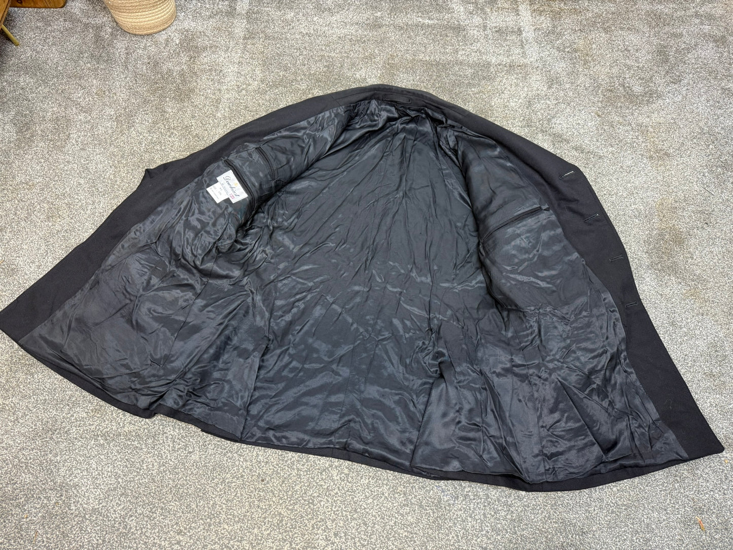 Ex Police Black Tunic 47" Chest Crown Buttons Dewhirst Fancy Dress Theatre