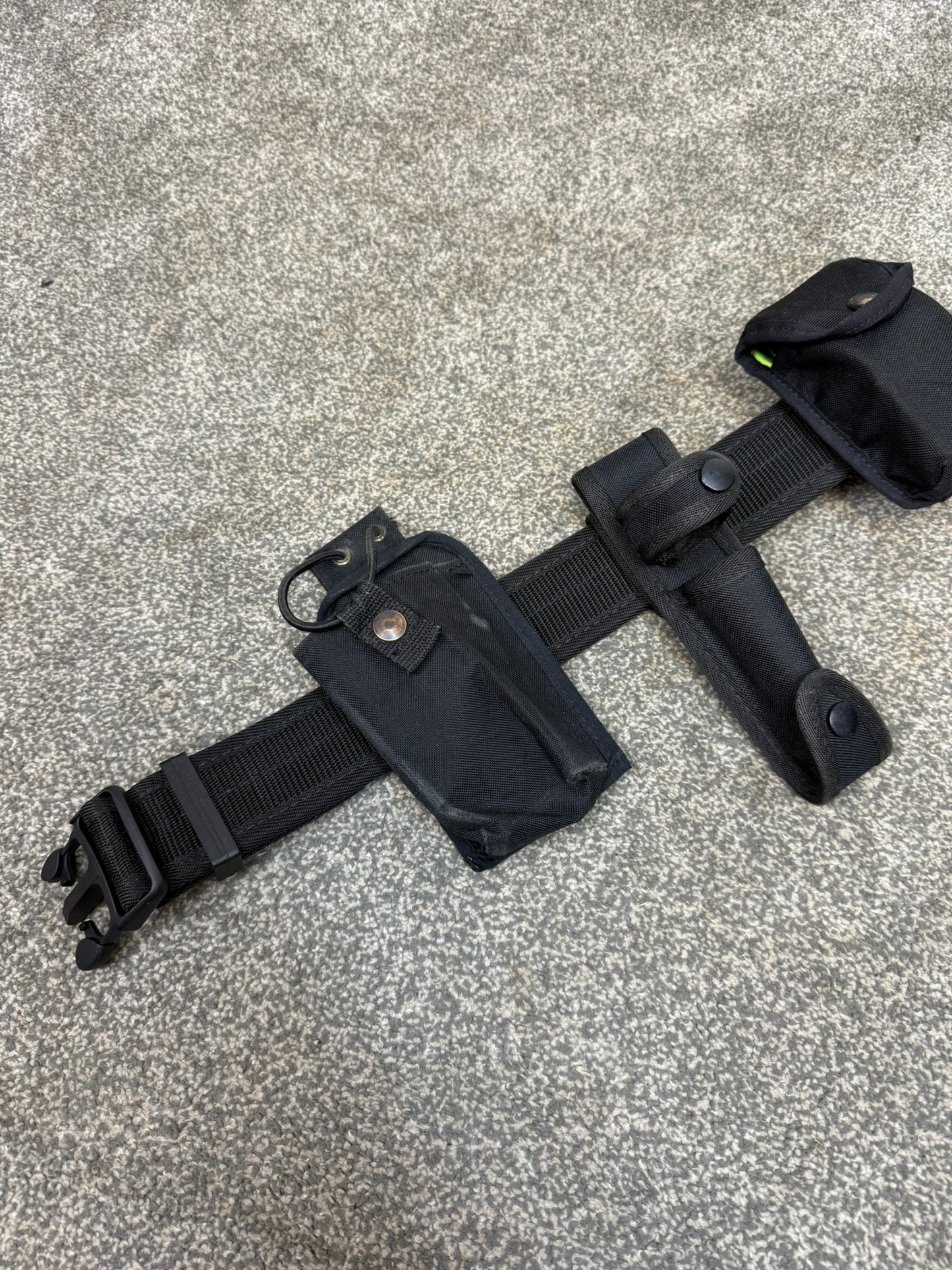 Ex Police Nylon Belt Cuff Radio Pouch Fast Strap Restraint 35" Waist Genuine Security Equipment