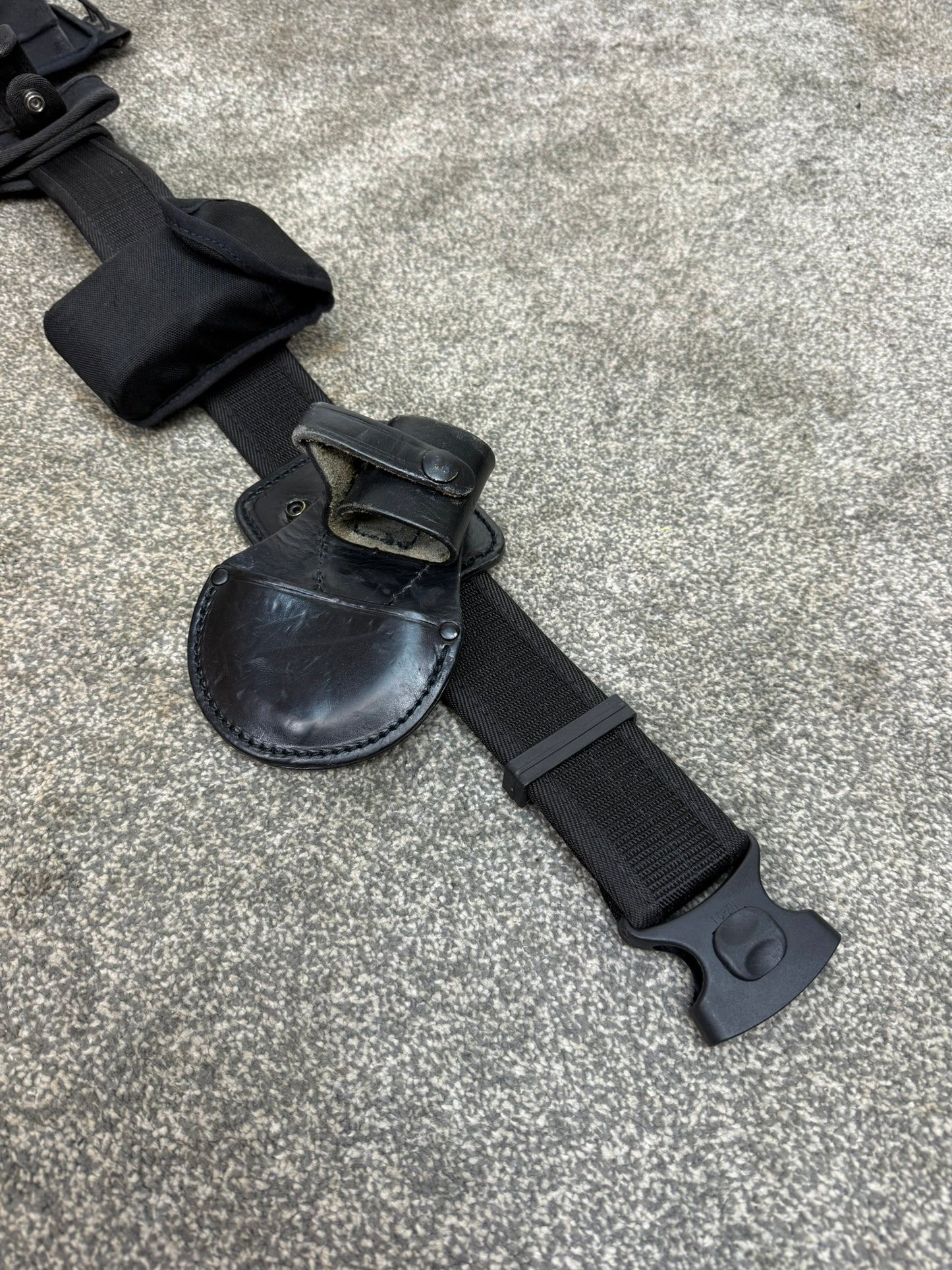 Ex Police Nylon Belt Cuff Radio Pouch Fast Strap Restraint 35" Waist Genuine Security Equipment