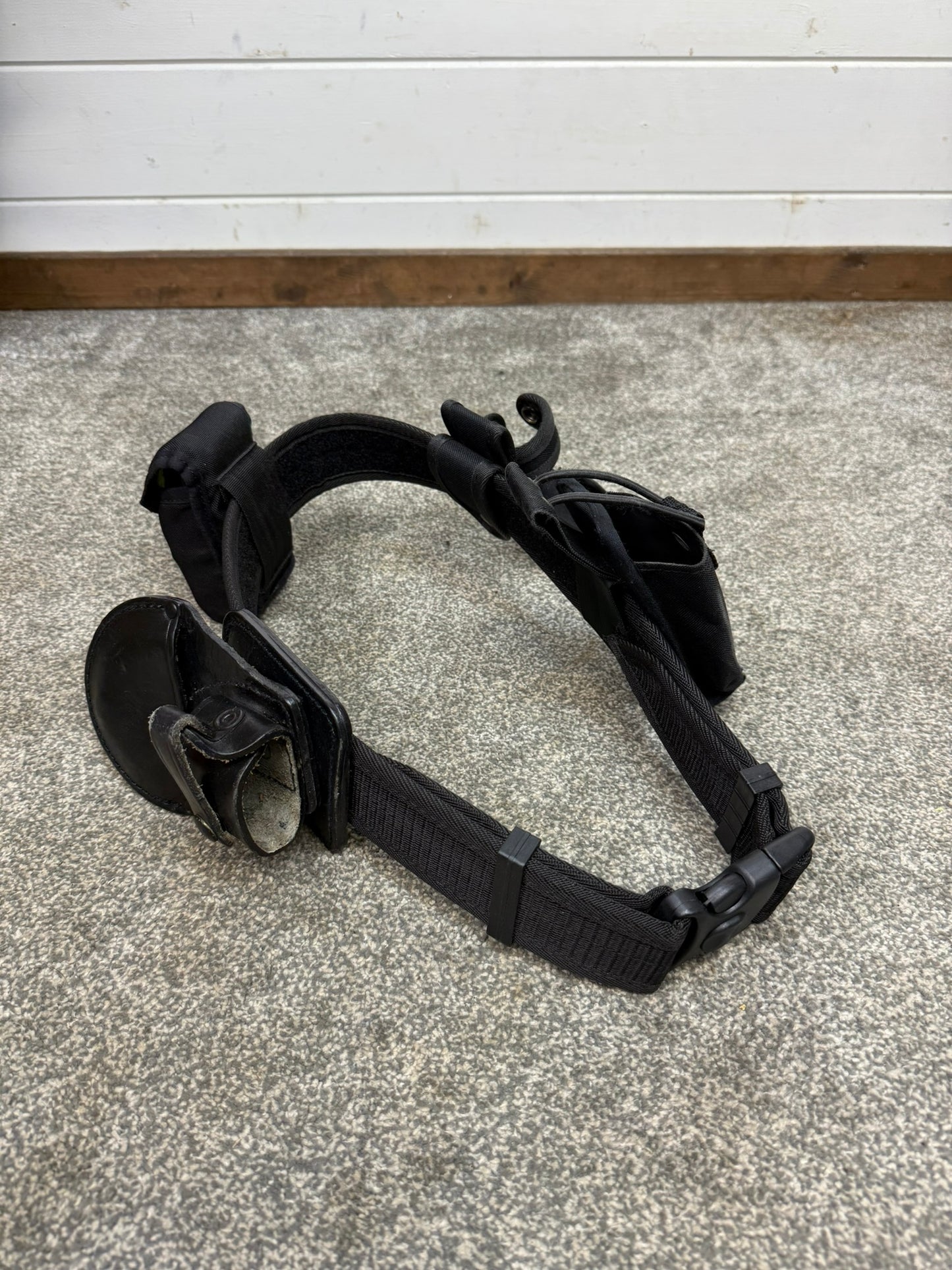 Ex Police Nylon Belt Cuff Radio Pouch Fast Strap Restraint 35" Waist Genuine Security Equipment