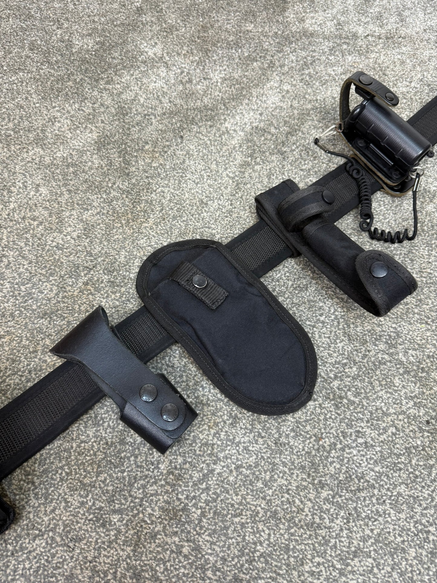 Ex Police Duty Belt Pouches & Fast Strap Restraint X Large 38" Waist Genuine Security Equipment Belt