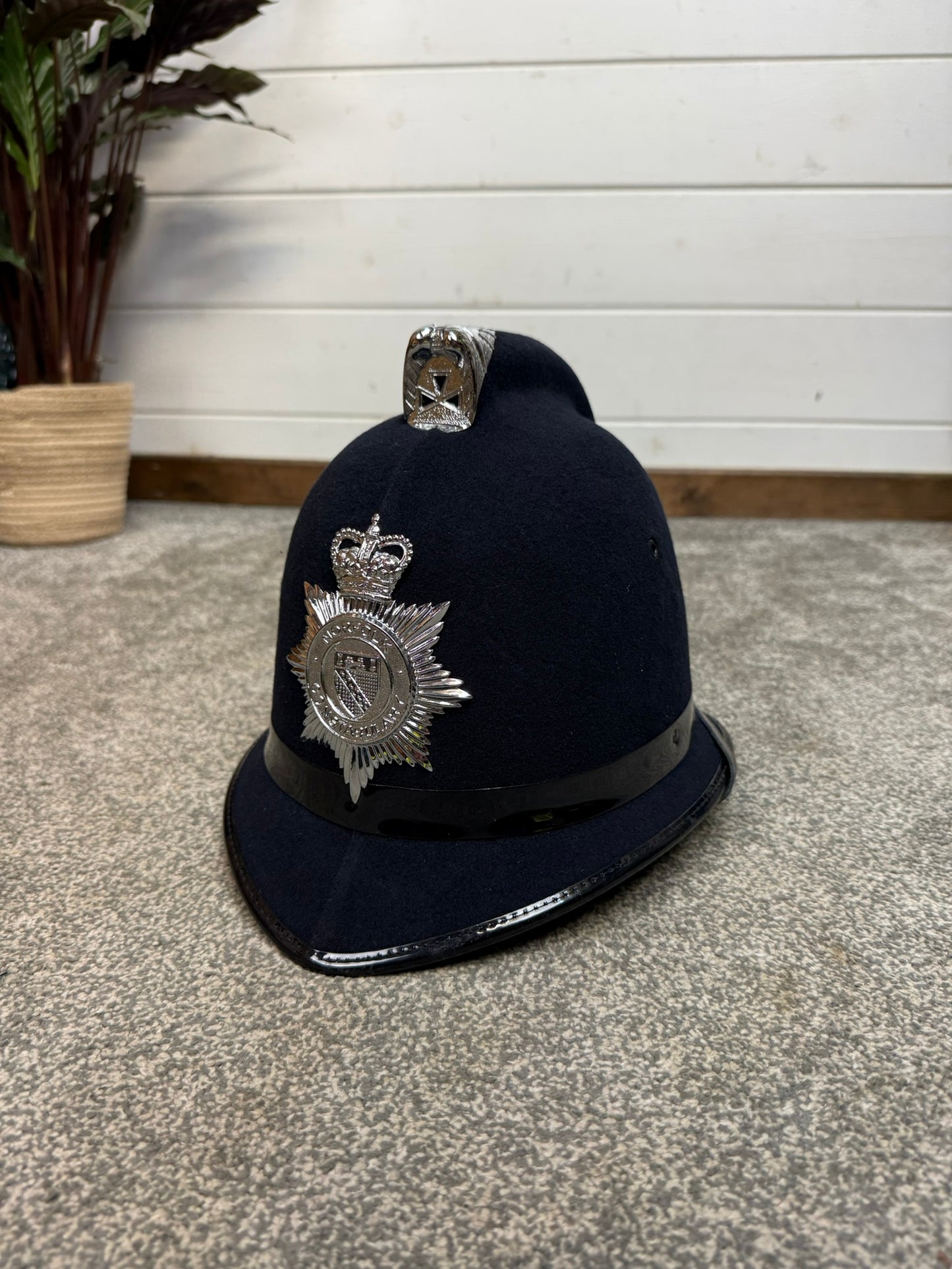 Ex Norfolk Constabulary Police Bobby Helmet Collectors Display Prop