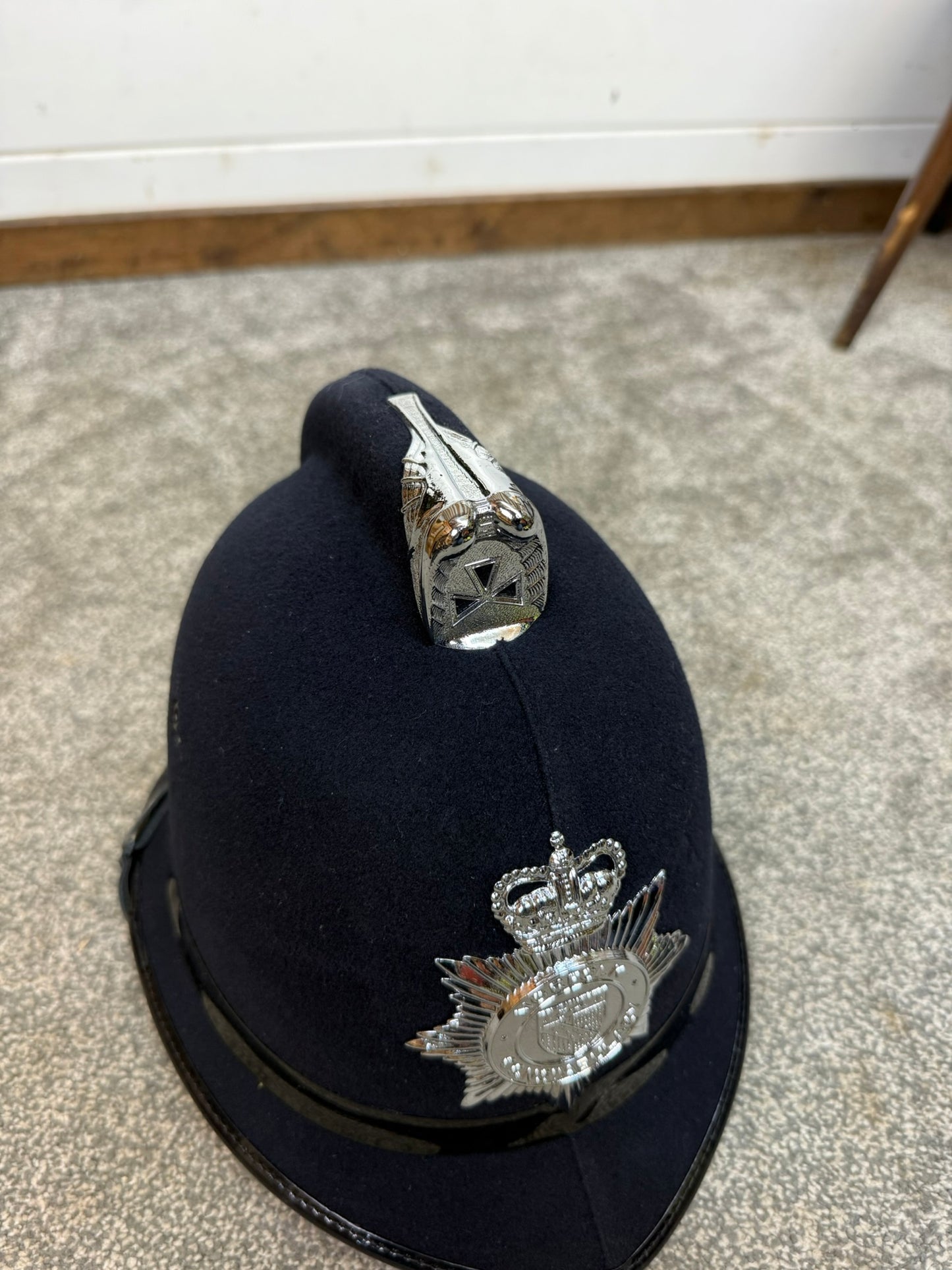 Ex Norfolk Constabulary Police Bobby Helmet Collectors Display Prop