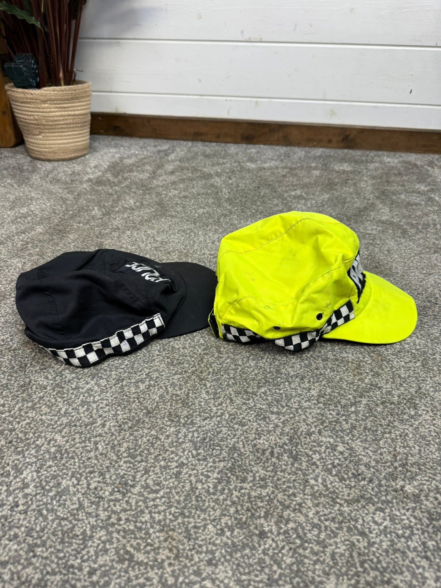 2x Ex Police Baseball Caps Film TV Prop Collectible Memorabilia Display