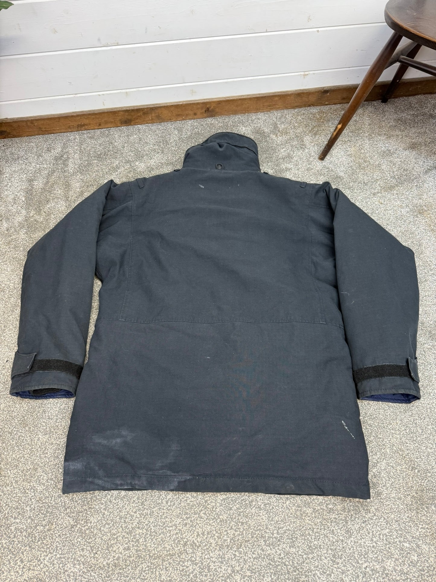 Ex Police Arktis Black Jacket Lined Coat Security Smock MEDIUM Military SAS