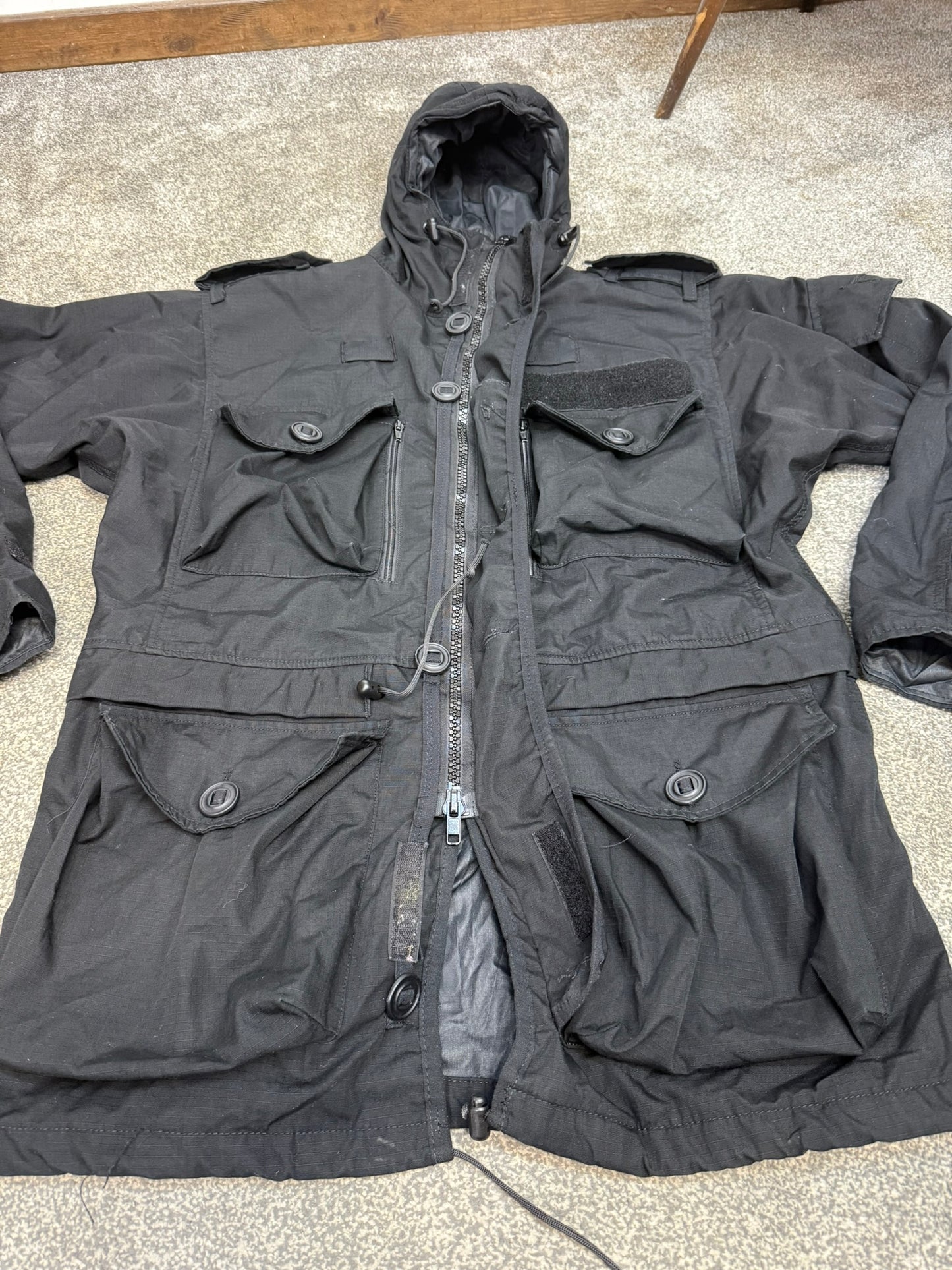 Ex Police Arktis Black B110 Combat Smock SAS Special Forces Field Jacket