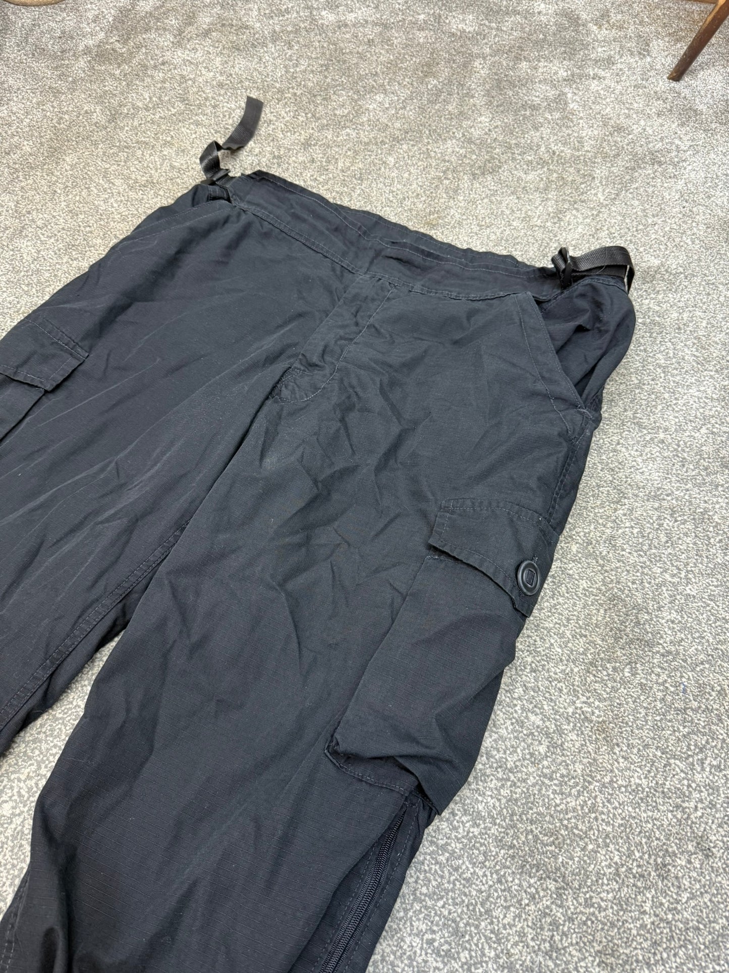 Ex Police Arktis Black Combat Cargo Trousers Waterproof Ripstop Hiking Dog Handler