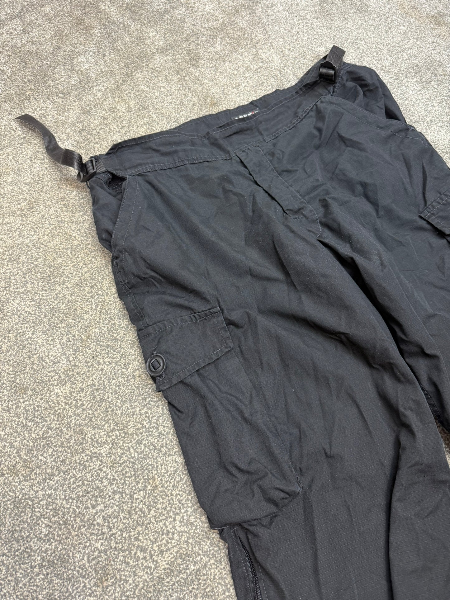 Ex Police Arktis Black Combat Cargo Trousers Waterproof Ripstop Hiking Dog Handler