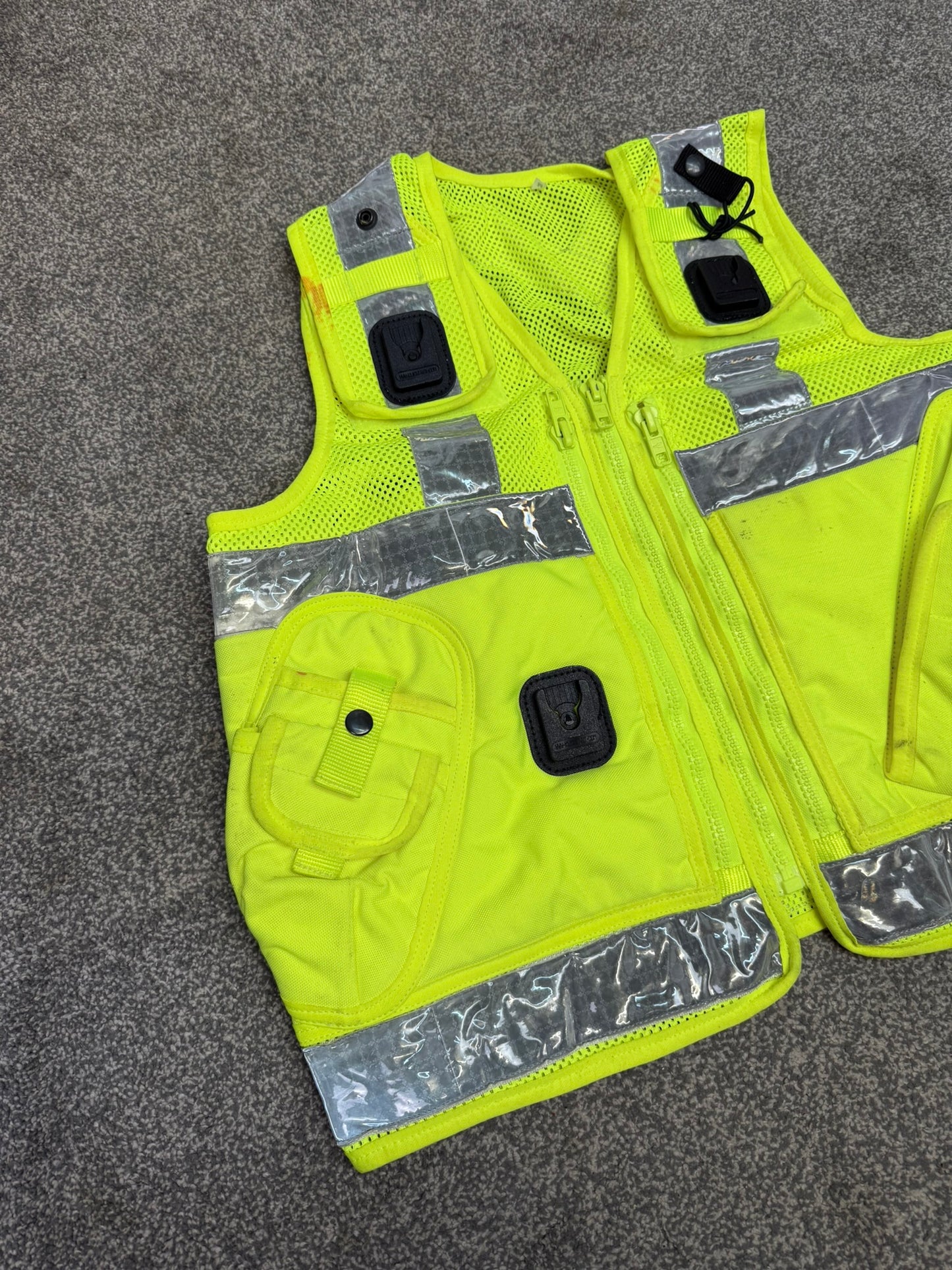 Hi Vis Tac Vest Ex Police Equipment Utility Vest MEDIUM Patrol Security