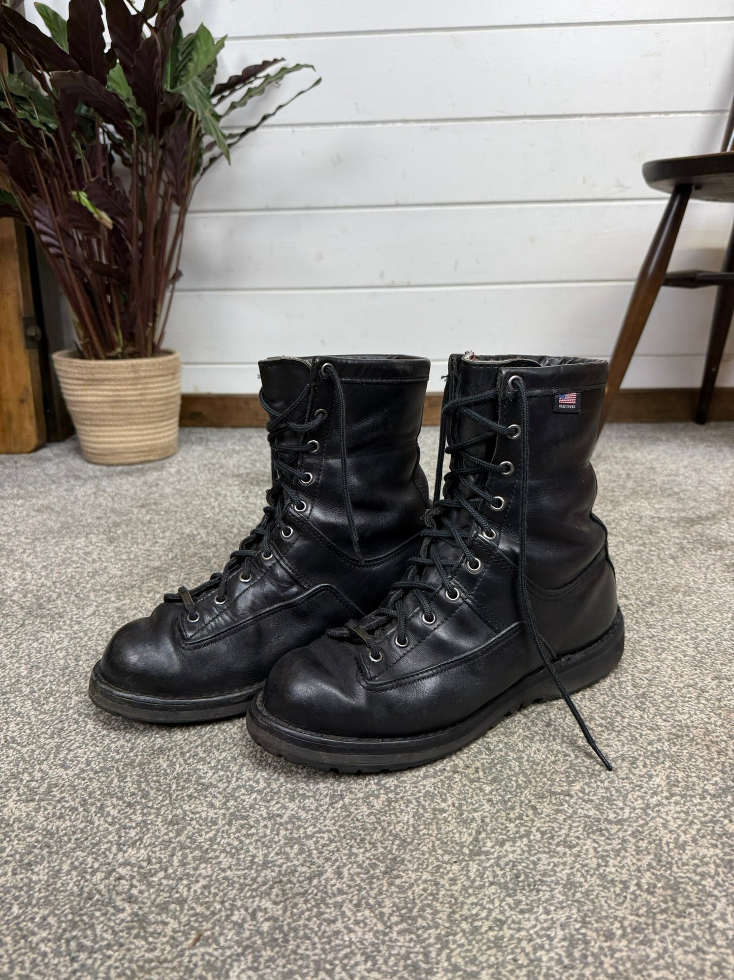 Danner Recon Black Leather Gore-Tex Combat Boots 200g GTX - UK 7.5
