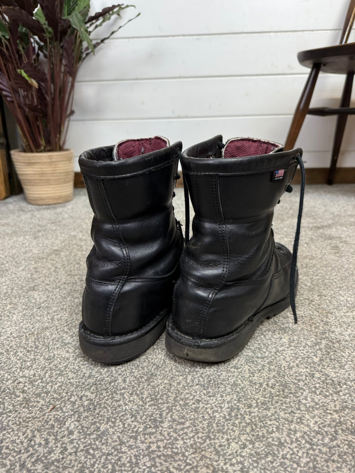 Danner Recon Black Leather Gore-Tex Combat Boots 200g GTX - UK 7.5