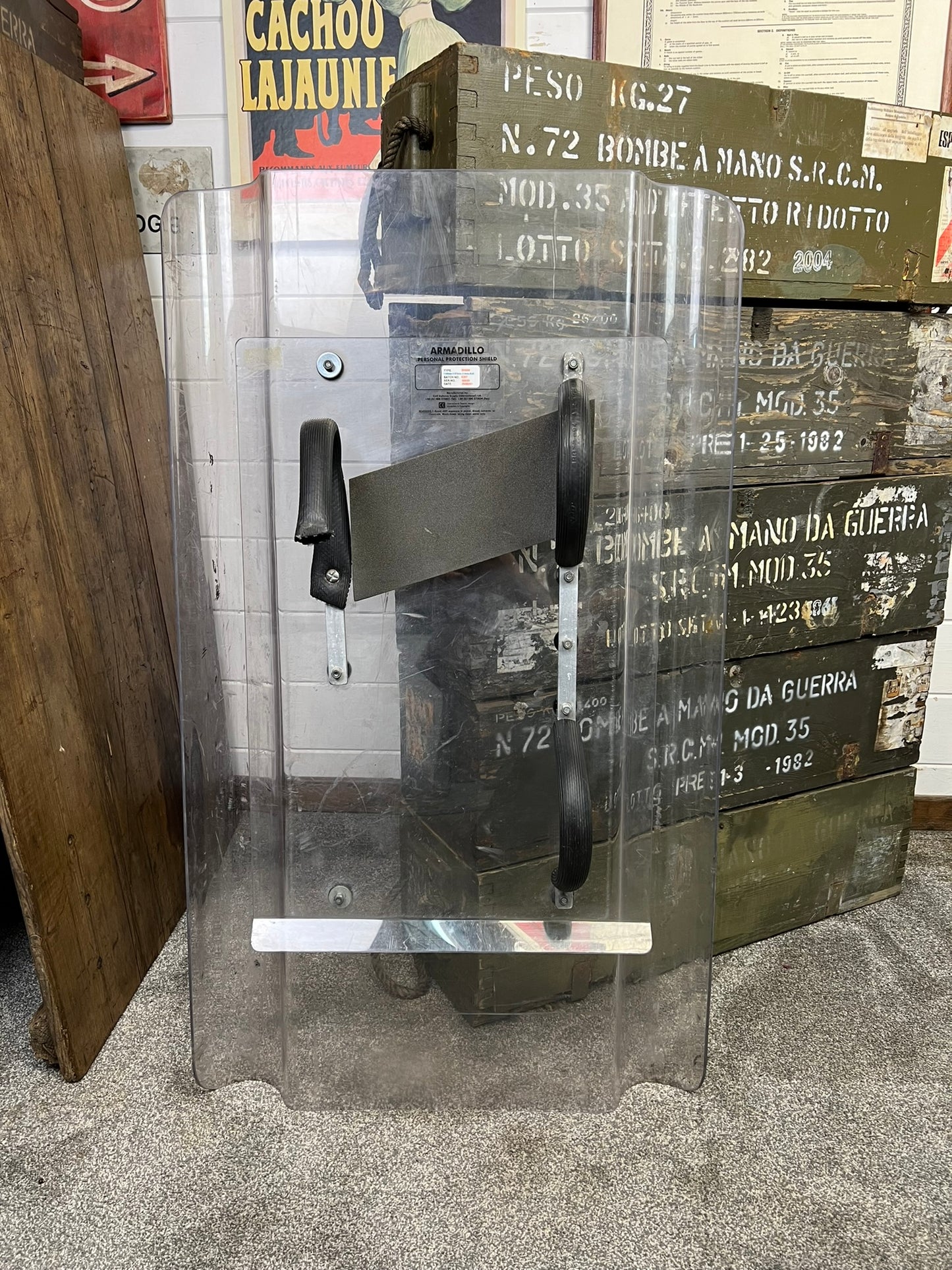 Ex British Police Riot Shield Wall Art Display LARP Role Play Games Film Prop Collectible
