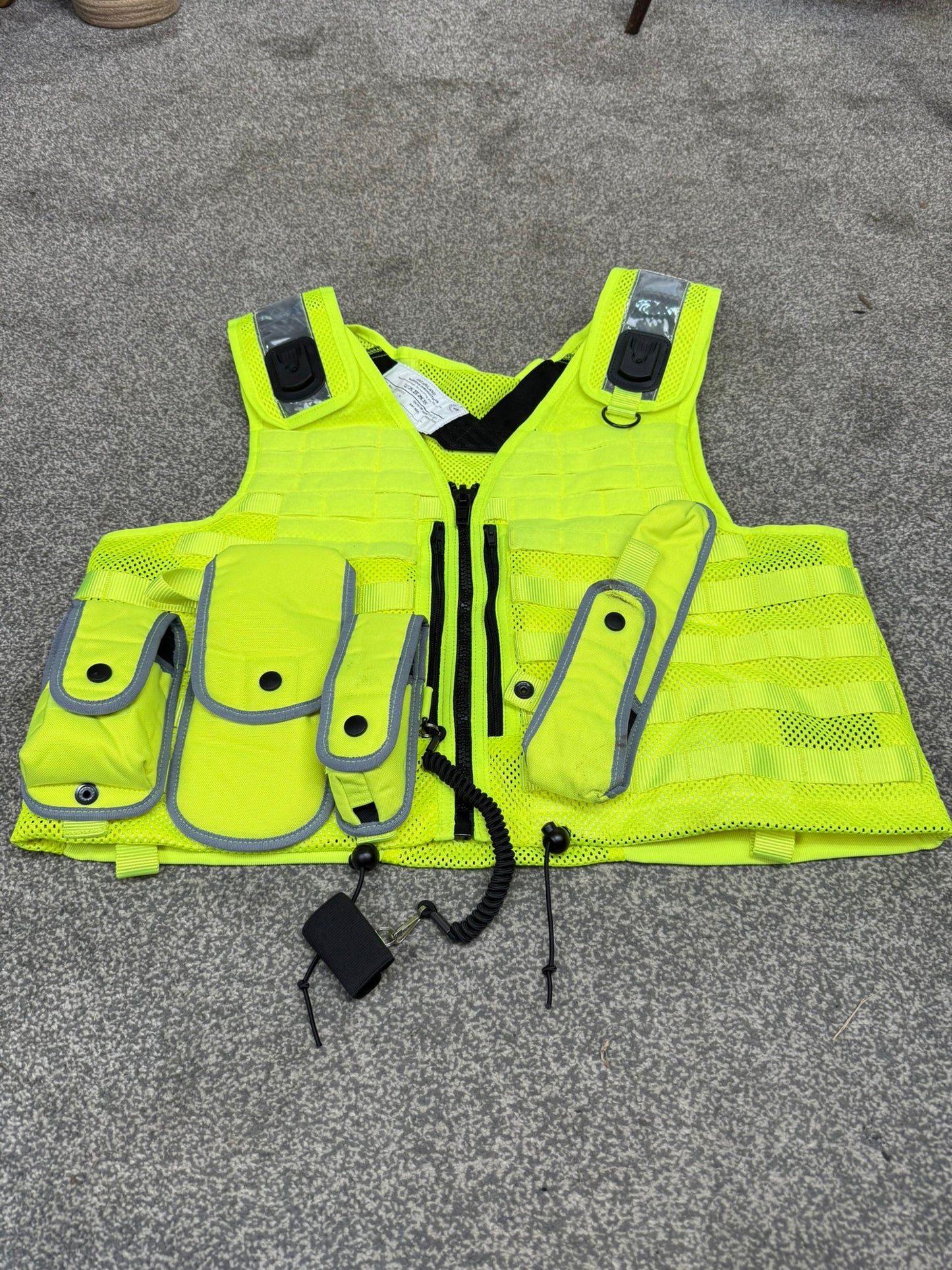Ex Police Hi Vis Safariland Vest Molle Tactical Utility Security Vest XXL - VGC