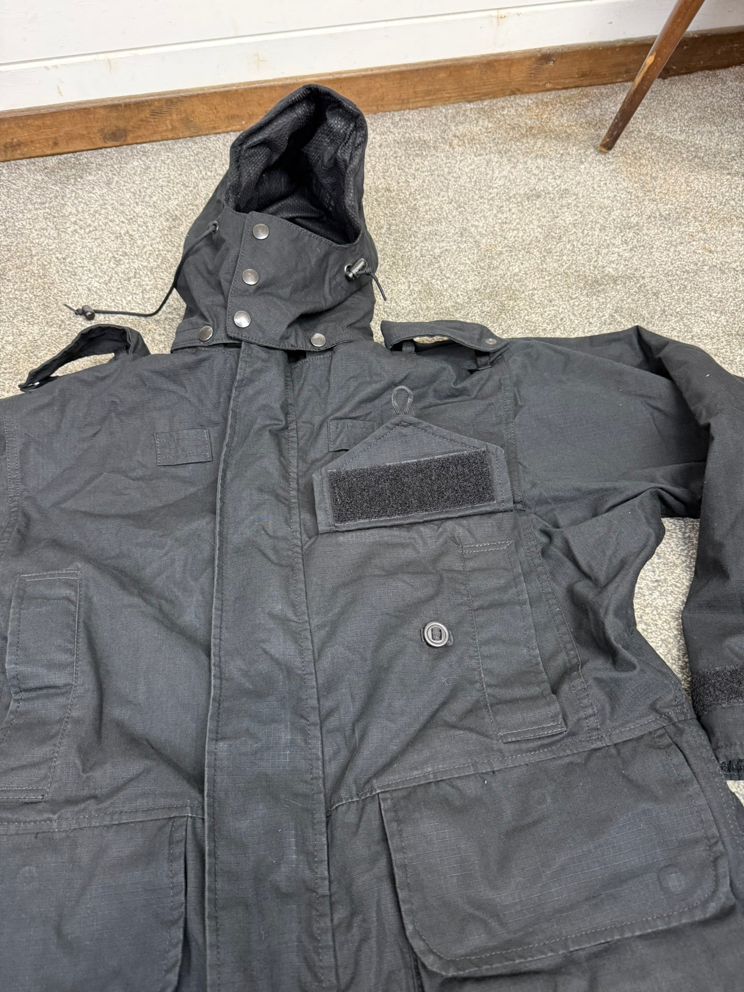 Arktis Avenger Black Ripstop Combat Smock Ex Police Jacket Coat Security