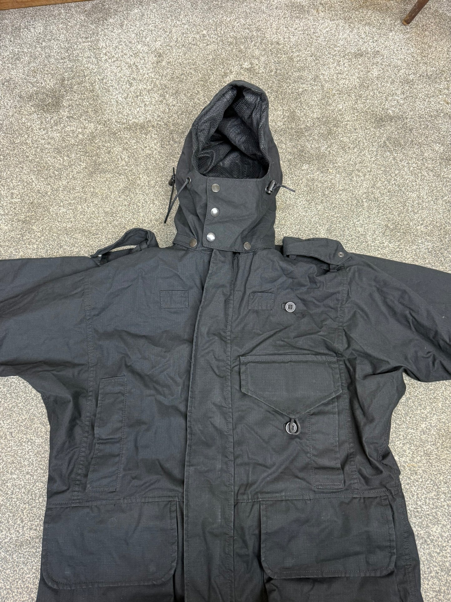 Arktis Avenger Black Ripstop Combat Smock Ex Police Jacket Coat Security