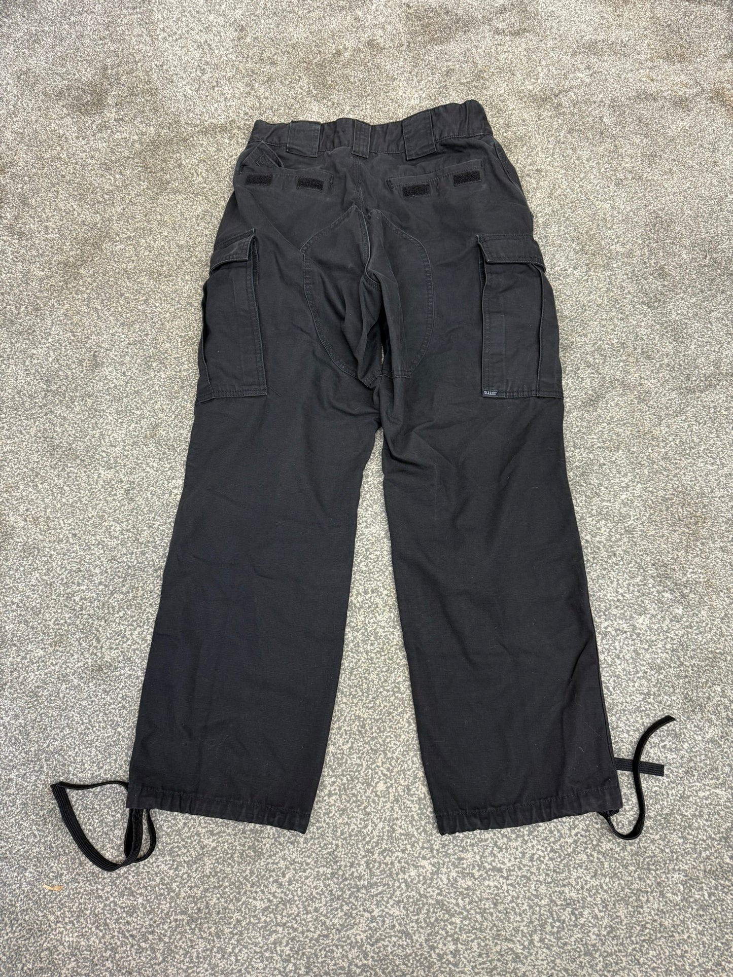5.11 Tactical Series Cargo Ripstop Trousers Black W31 L30 Ex Police Security Work