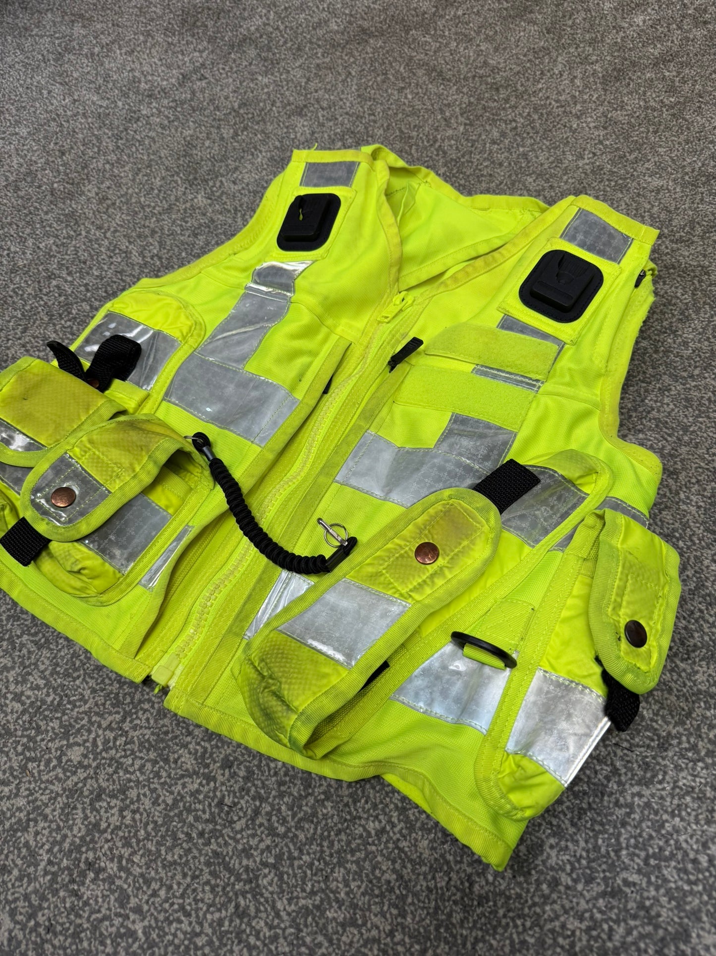 Ex Police Hi Vis Tac Vest Equipment Utility Vest SMALL Patrol SIA Security