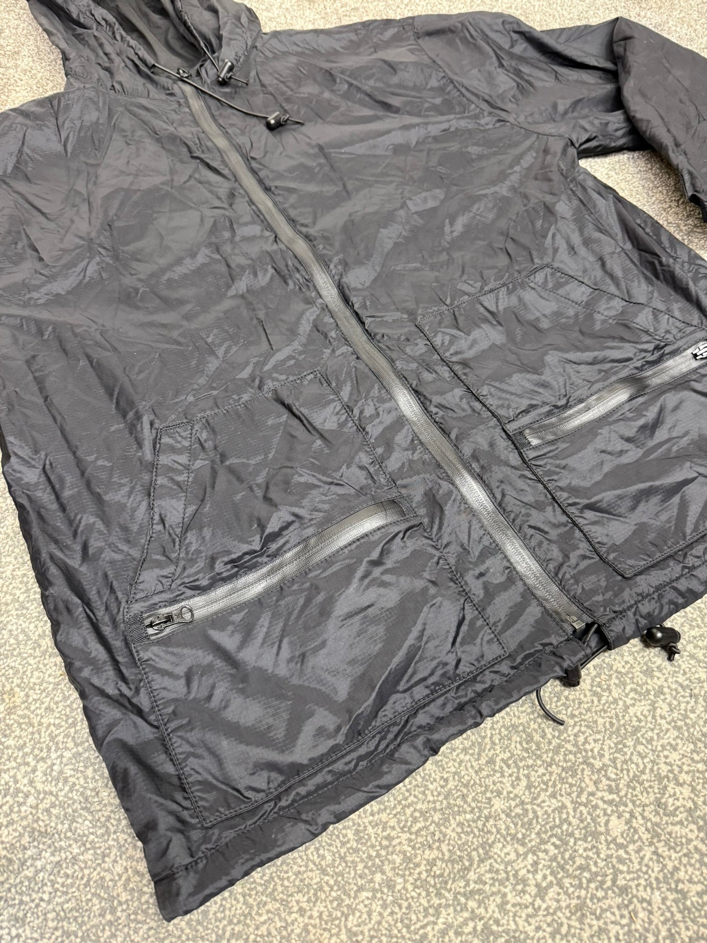 Arktis A310 V1 Black Rainshield Jacket Coat LARGE Ripstop Waterproof Lightweight