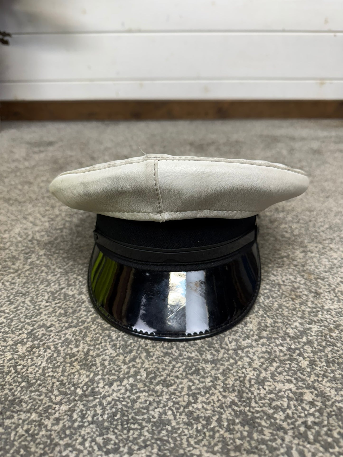 Ex Police Peak Cap 57cm Genuine Issue Chauffeur Fancy Dress Film Prop Collectible
