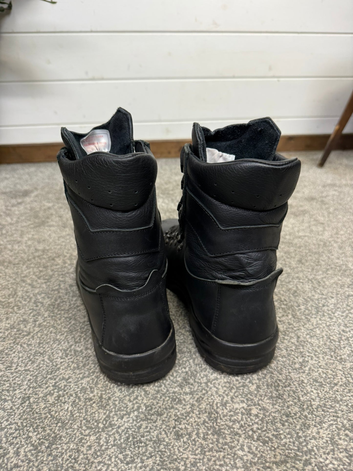Altberg Peacekeeper P3 VS Black Leather Waterproof Combat Boots Size UK 10