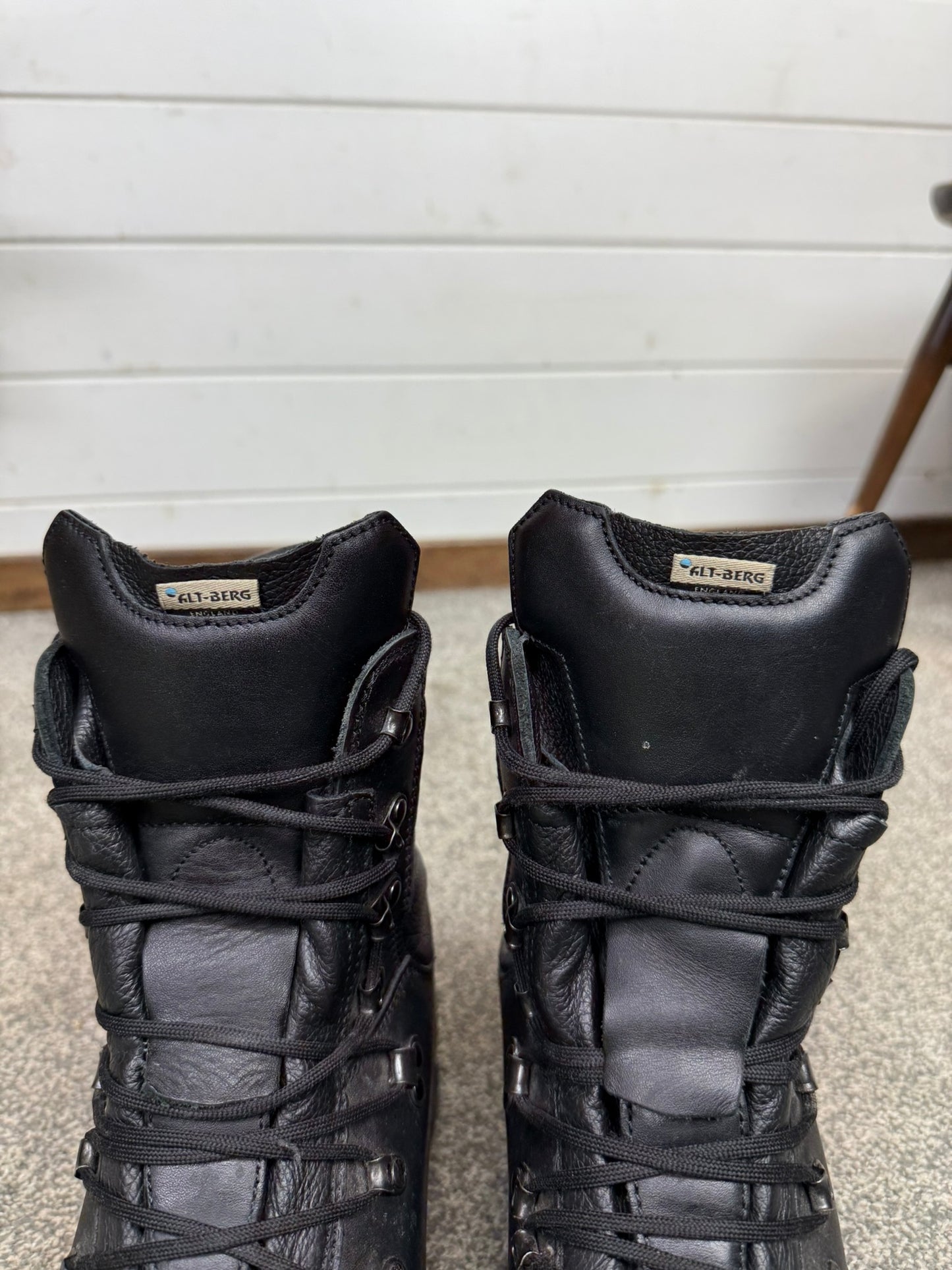 Altberg Peacekeeper P3 VS Black Leather Waterproof Combat Boots Size UK 11