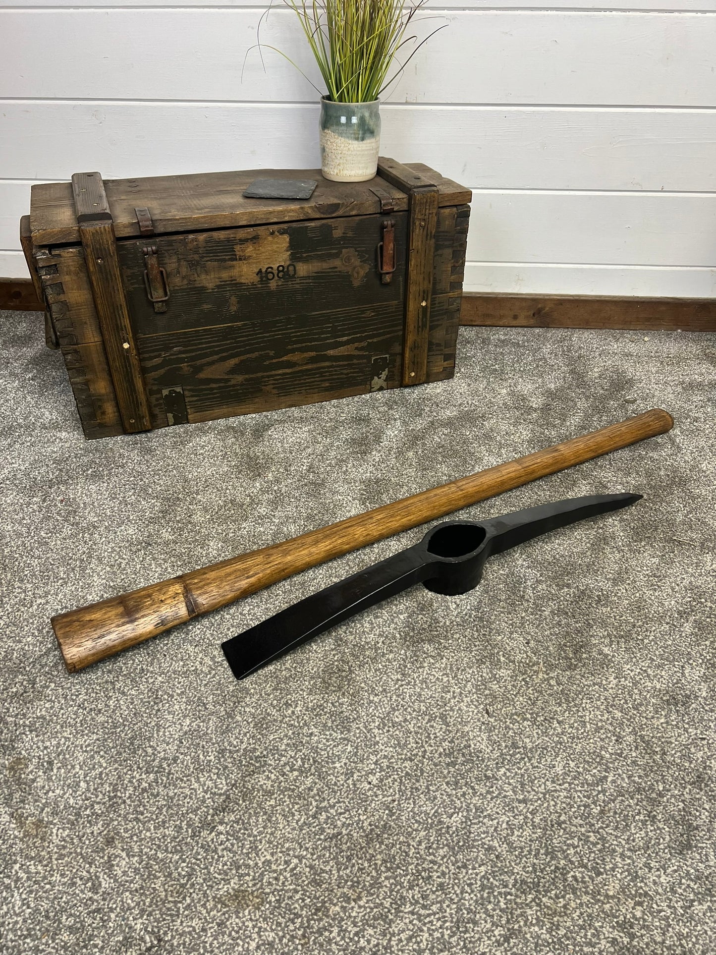 Vintage Long Handle Pick Axe 7lbs Restored Pioneer Pick Axe