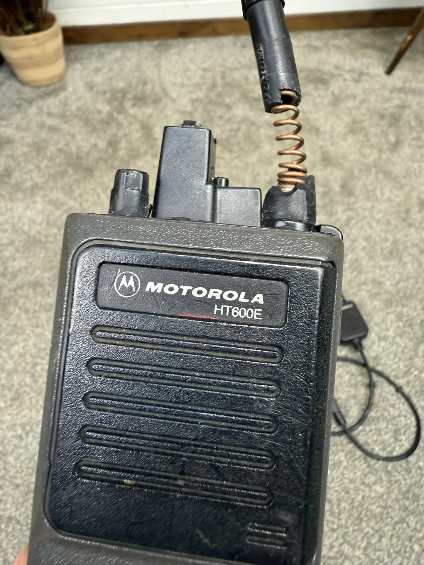 Ex Police Motorola HT600E 2 Way Vintage Radio Untested Spares / Repair