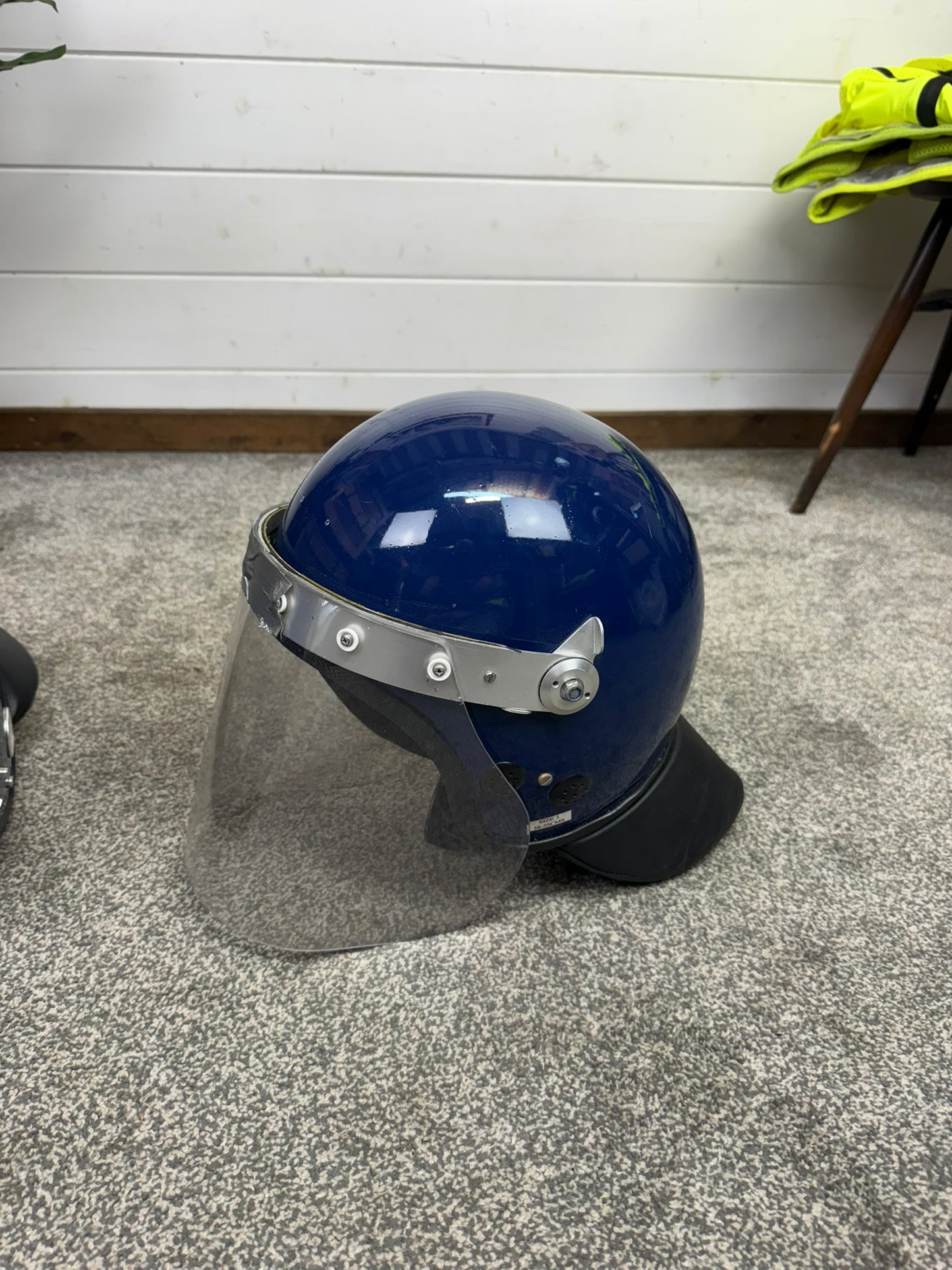 3x Ex Police Riot Helmet Job Lot Spares / Repair Film TV Prop Paintball Airsoft