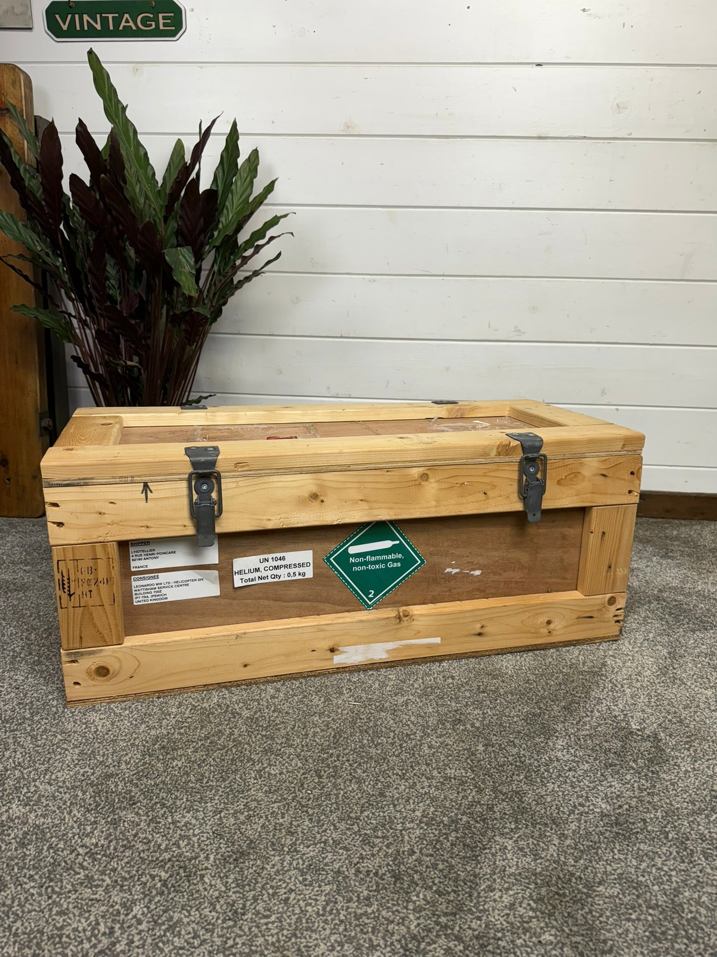 Wooden Chest Trunk Storage Box Upcycle Blanket Box Rustic Home Display