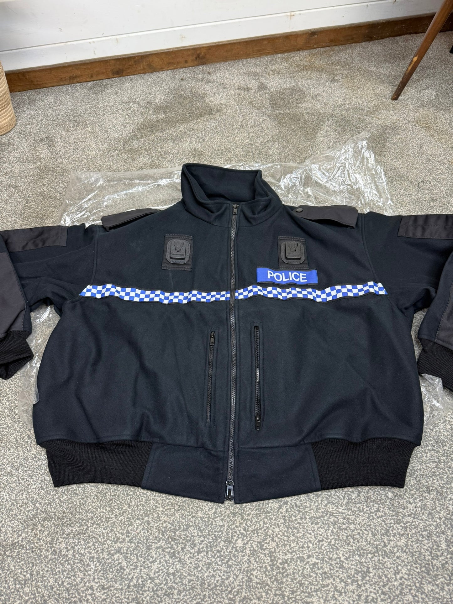 NEW Ex Police Black Tornado Fleece XXXL Film TV Uniform Collector Display