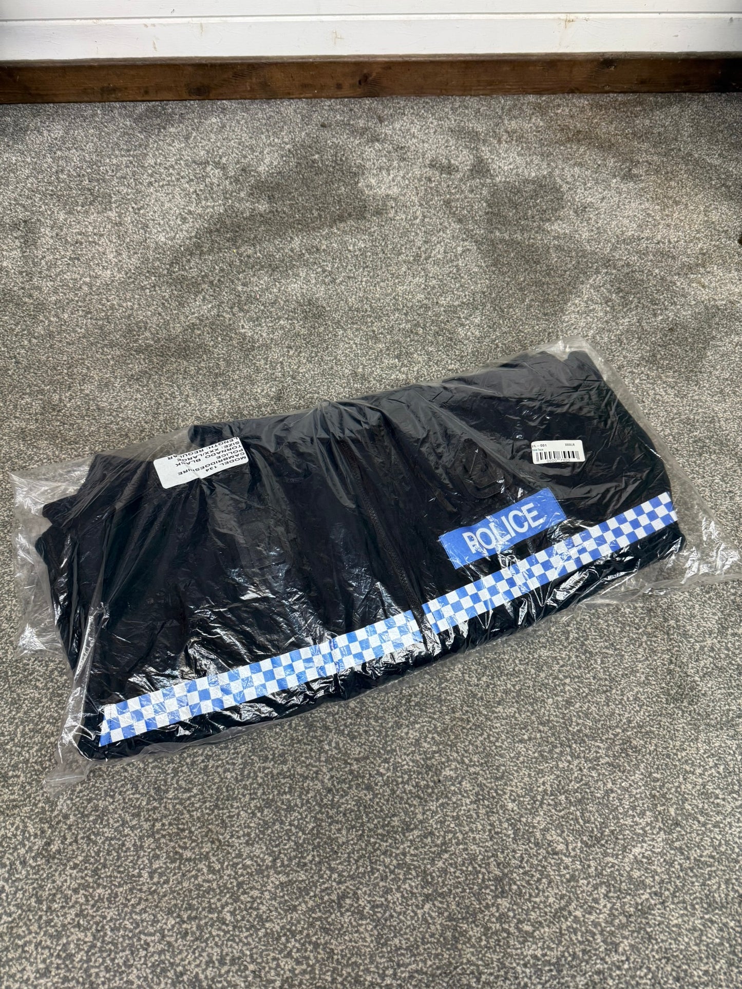 NEW Ex Police Black Tornado Fleece XXXL Film TV Uniform Collector Display