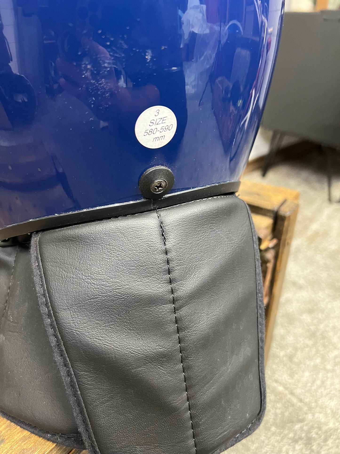 Genuine Ex Police Riot Helmet Obsolete Public Order Protection LARGE Security Film Prop Display