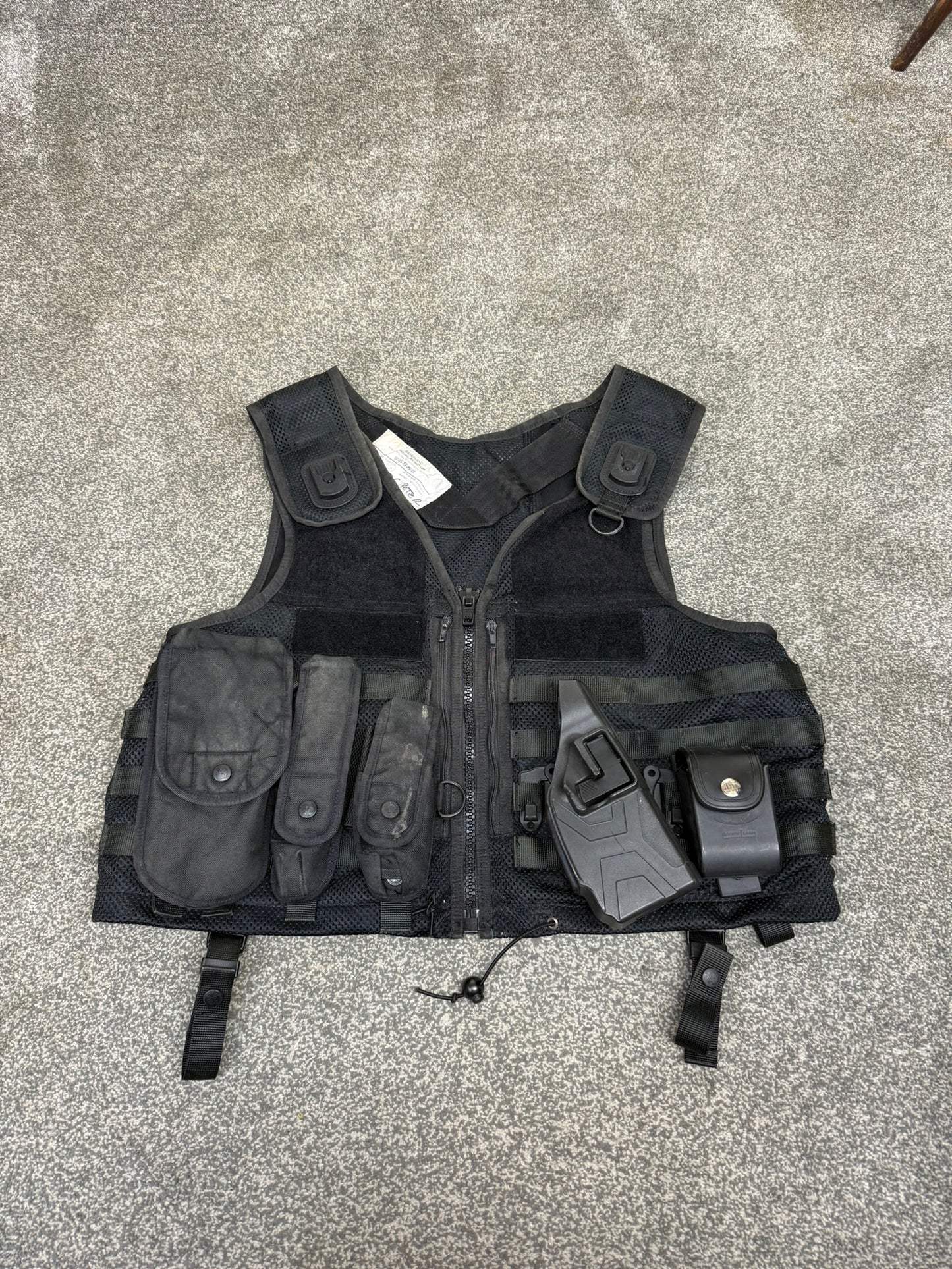 Ex Police Safariland Black Molle Firearms Vest Tactical Utility Security Vest XL