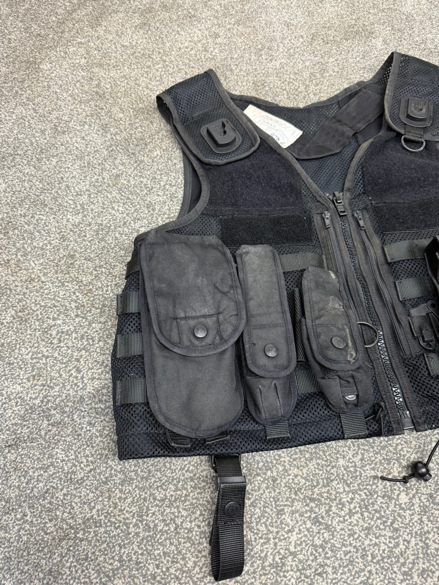Ex Police Safariland Black Molle Firearms Vest Tactical Utility Security Vest XL