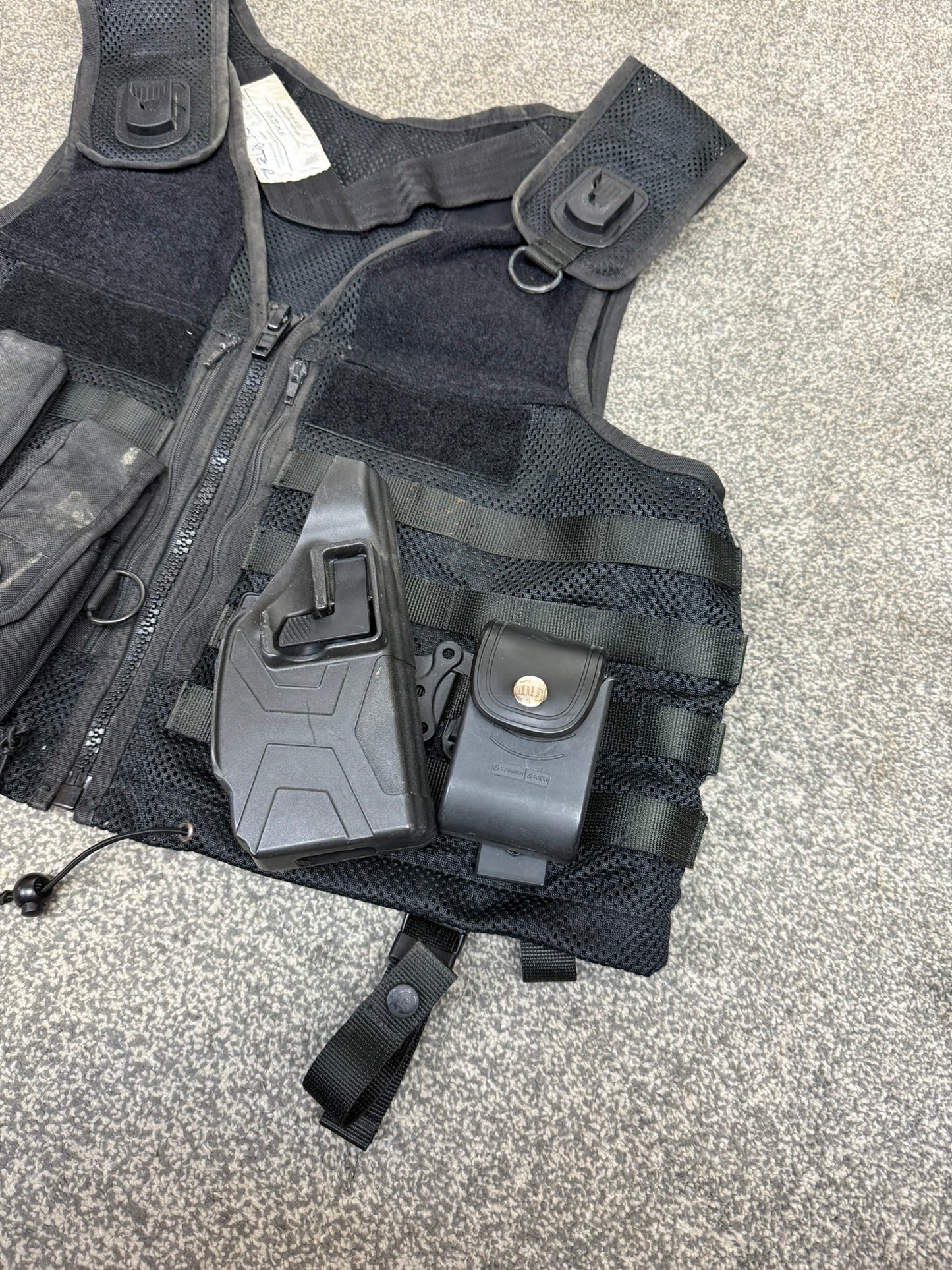 Ex Police Safariland Black Molle Firearms Vest Tactical Utility Security Vest XL